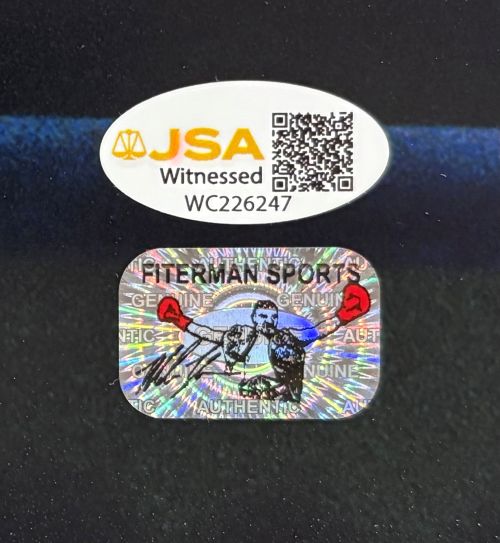 Mike Tyson Signed 16x20 Boxing Stare Photo JSA QR Hologram - Image 2