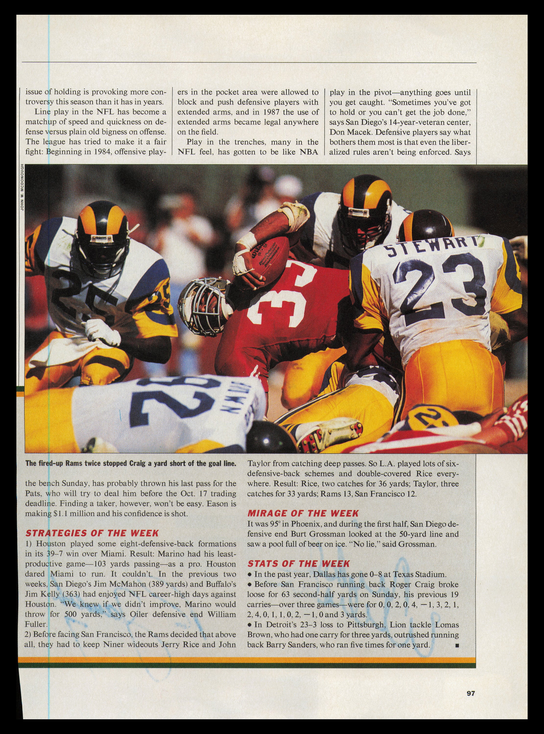 Mike Webster & Ron Jaworski Autographed 8x10 Magazine Page Photo Kansas City Chiefs Beckett BAS #AE16548 - Image 2