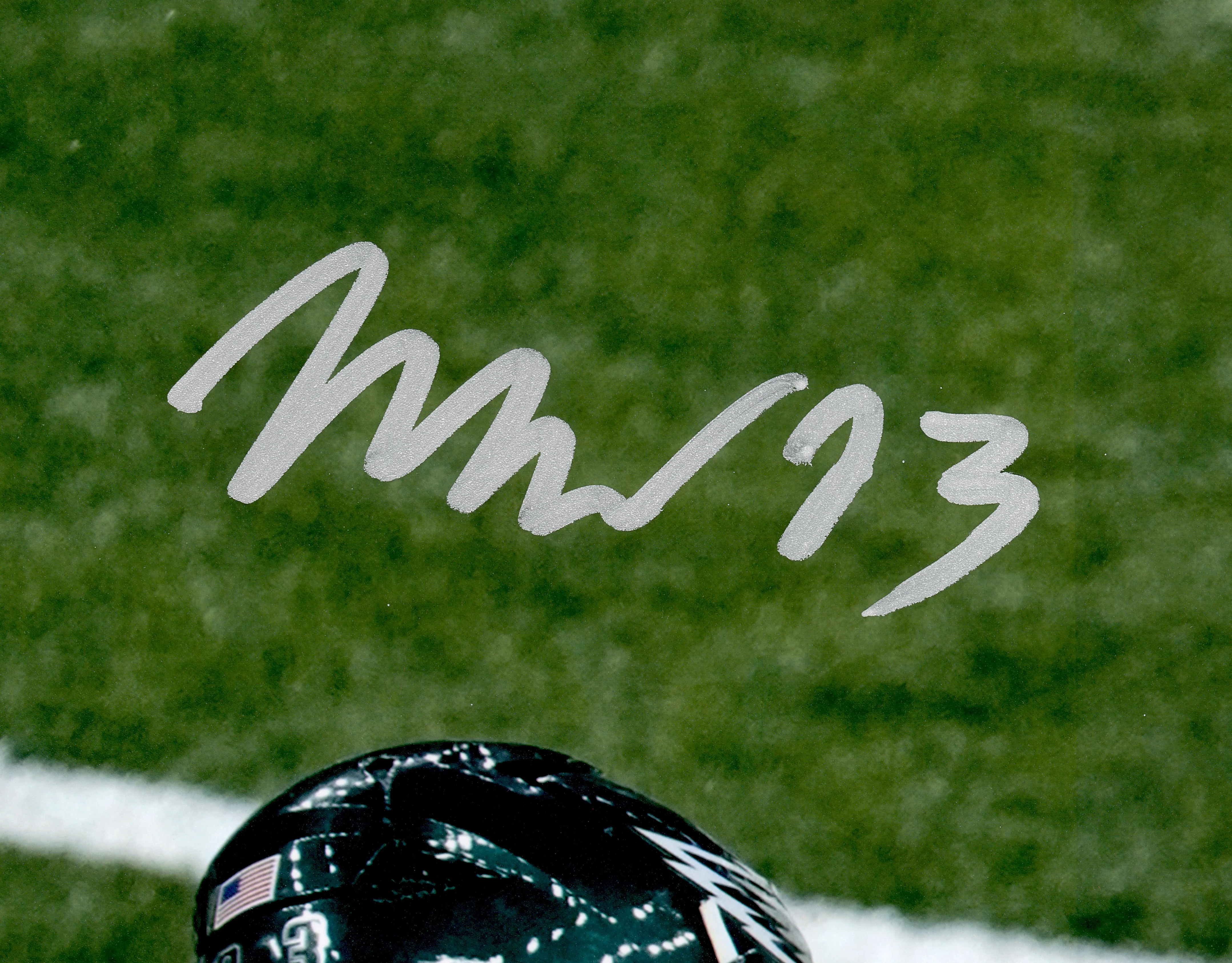 Milton Williams Autographed 16x20 Photo Philadelphia Eagles Super Bowl LIX Strip Sack Fumble vs. Patrick Mahomes Beckett BAS Witness Stock #239894 - Image 2