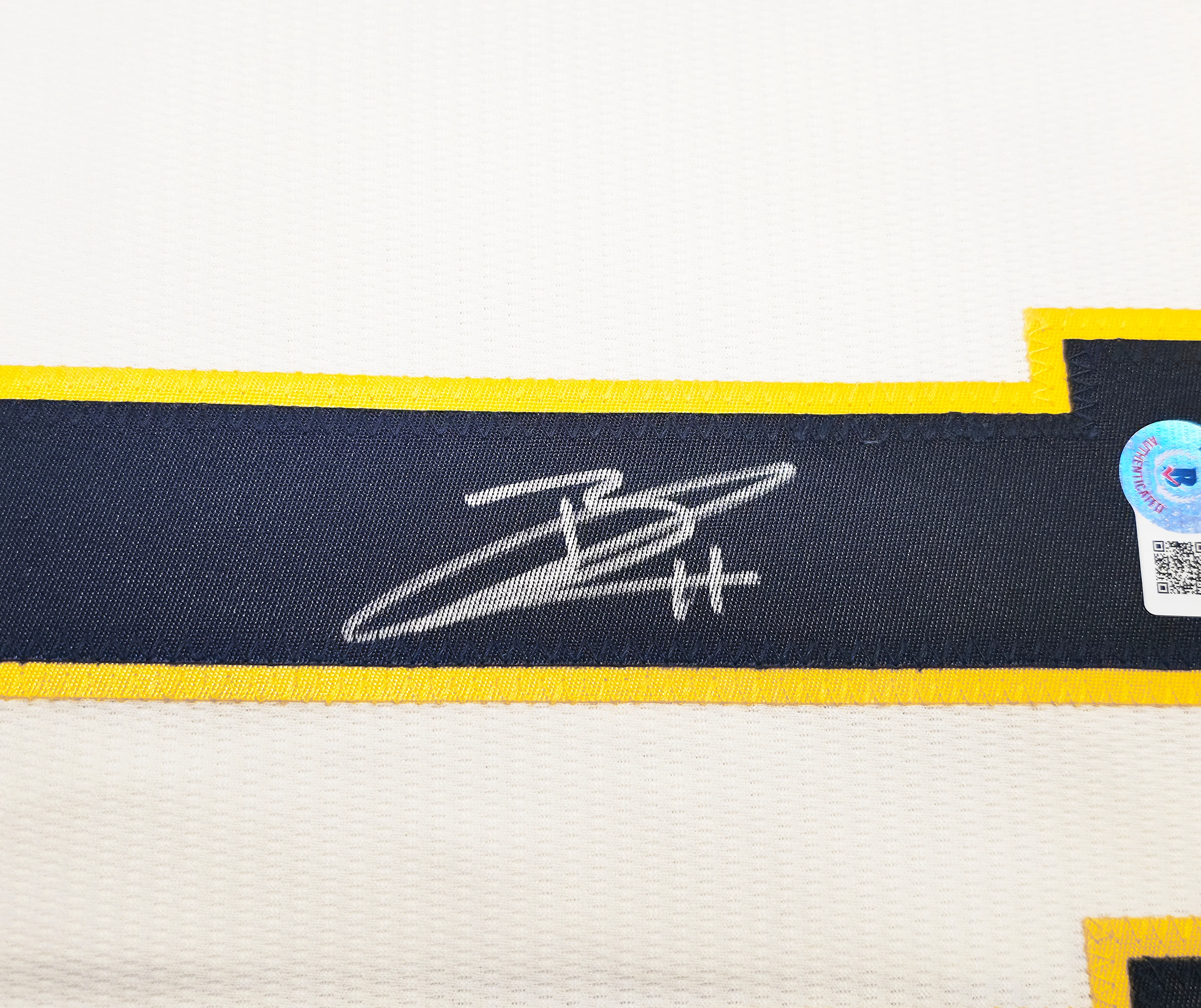 Milwaukee Brewers Jackson Chourio Autographed Cream Nike Jersey Size L Beckett BAS QR Stock #241635 - Image 4