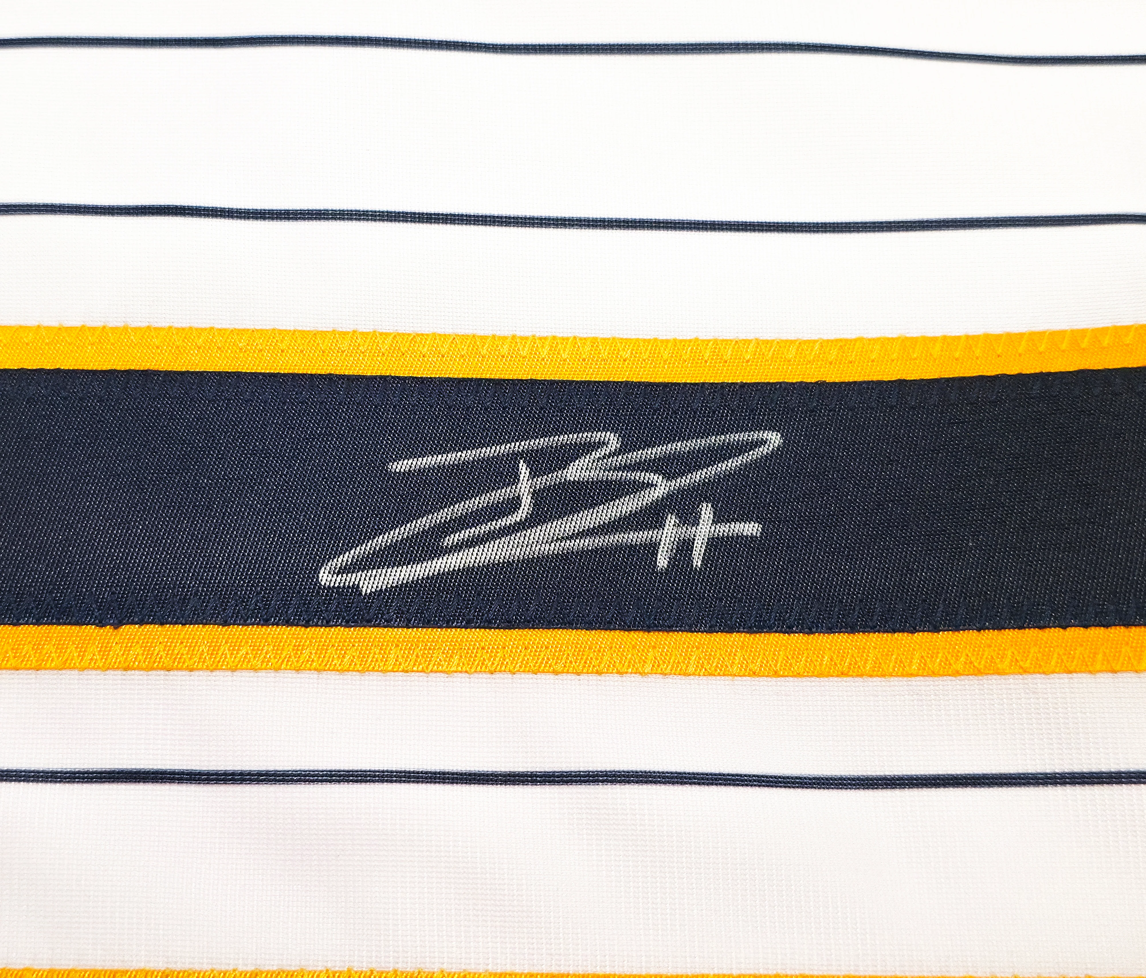 Milwaukee Brewers Jackson Chourio Autographed White Jersey Beckett BAS QR Stock #250268 - Image 4