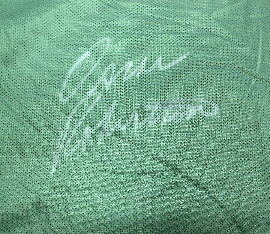 Milwaukee Bucks Oscar Robertson Autographed Green Champion Jersey Beckett BAS QR #BS30057 - Image 3