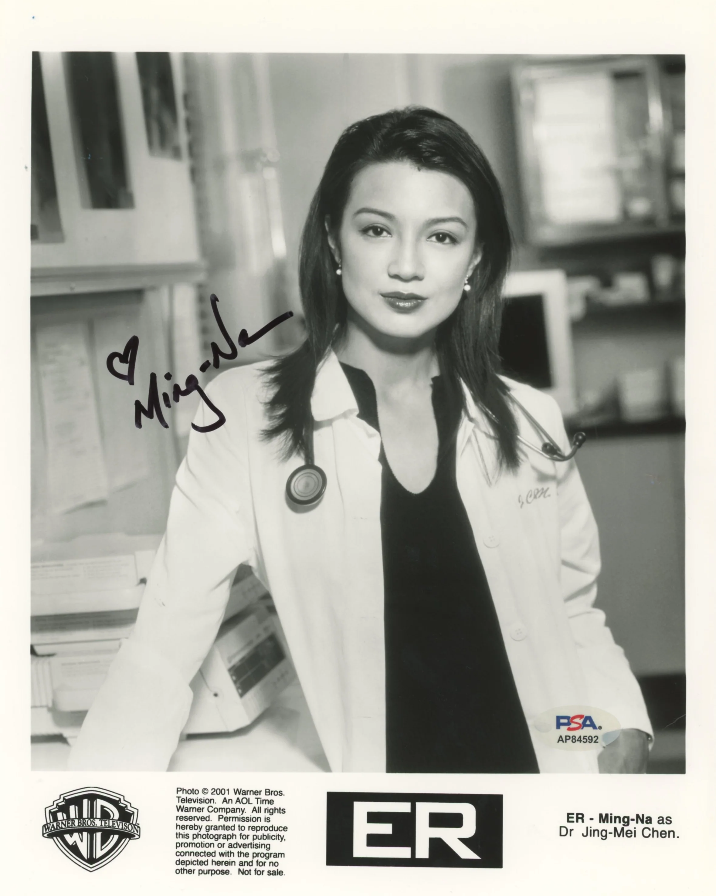 Ming-Na E.R. Authentic Signed 8x10 Vertical Photo PSA/DNA #AP84592 - Image 2