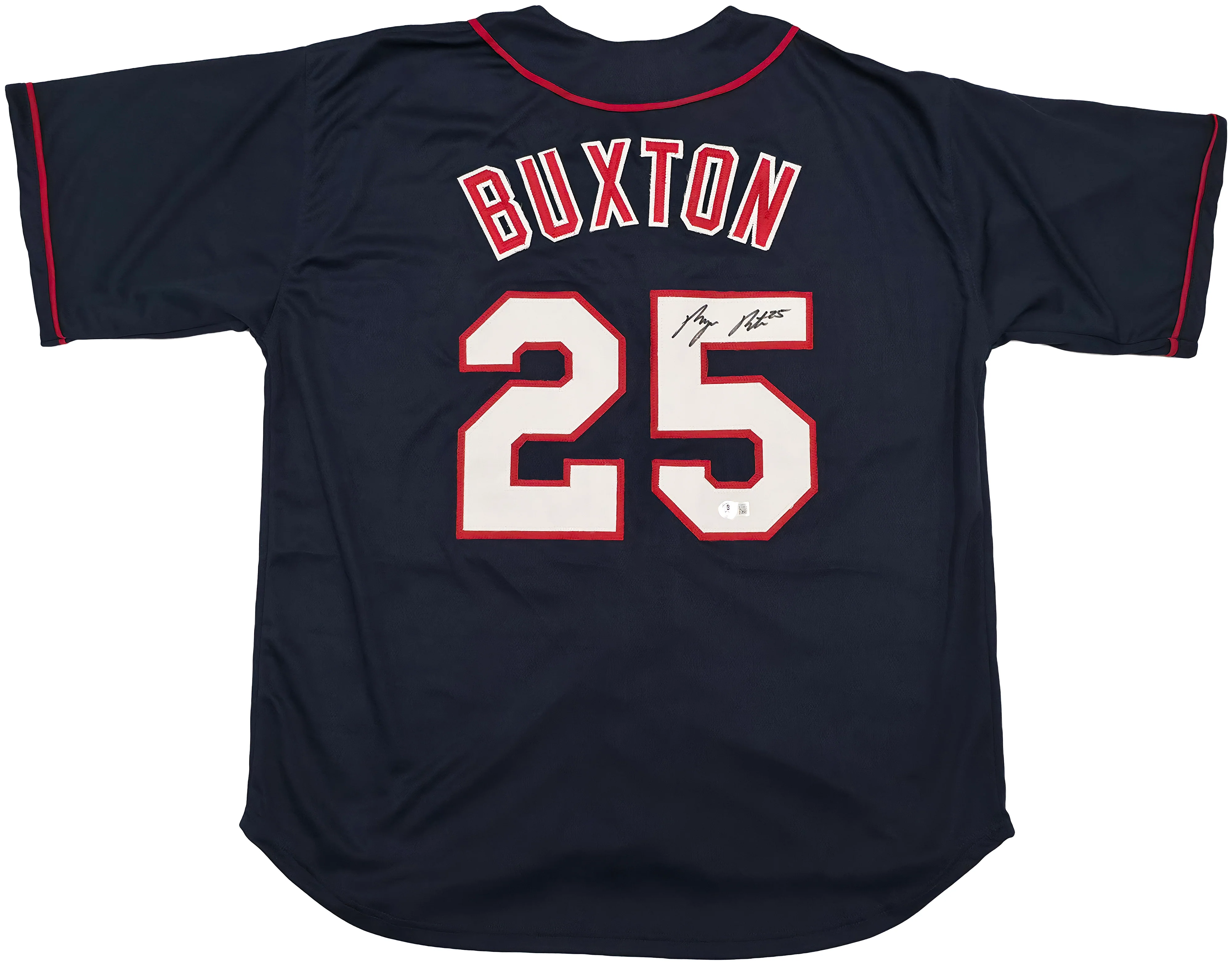 Minnesota Twins Byron Buxton Autographed Blue Jersey Beckett BAS Witness Stock #253325 - Image 2