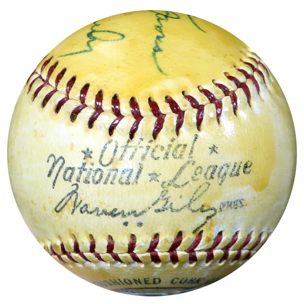 Monte Monty Kennedy Autographed Official NL Giles Baseball New York Giants Vintage Beckett BAS #B26657 - Image 4