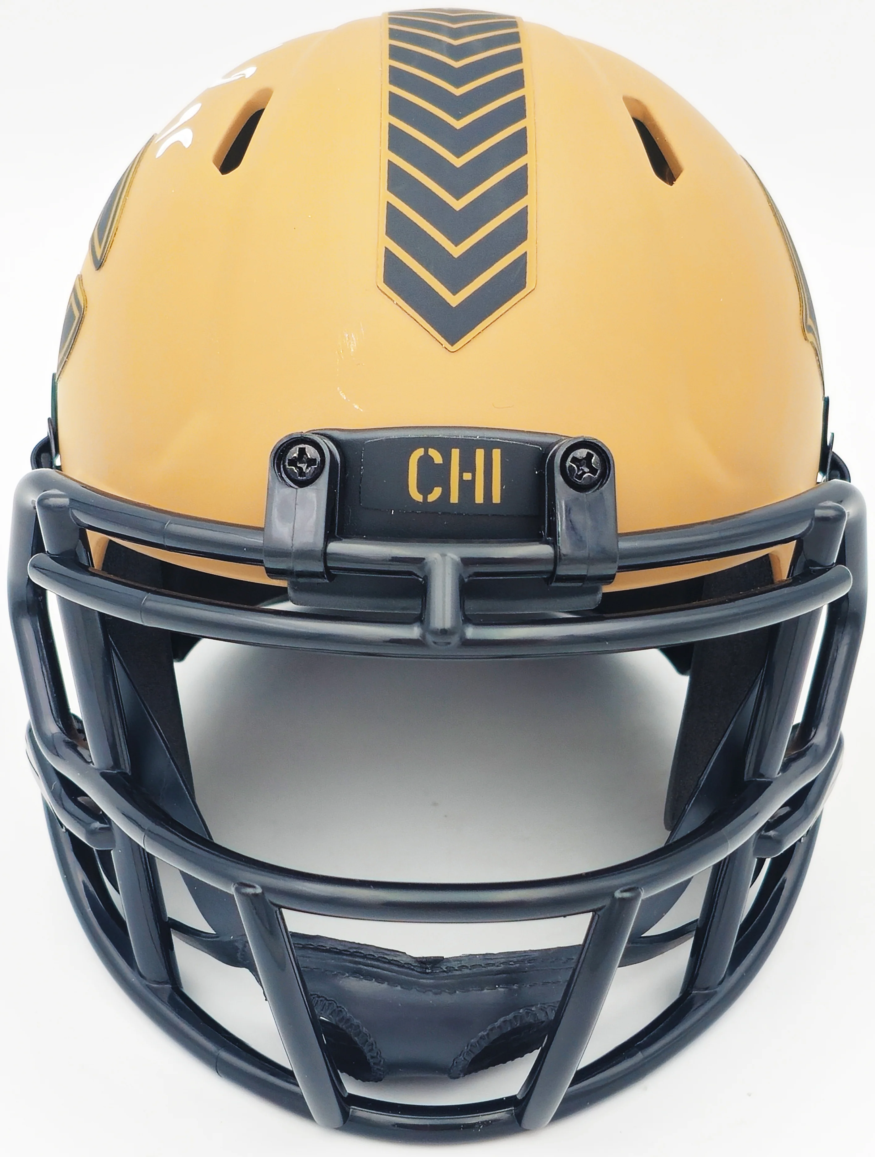 Montez Sweat Autographed Chicago Bears Camo Brown Salute to Service Speed Mini Helmet JSA Stock #232851 - Image 3