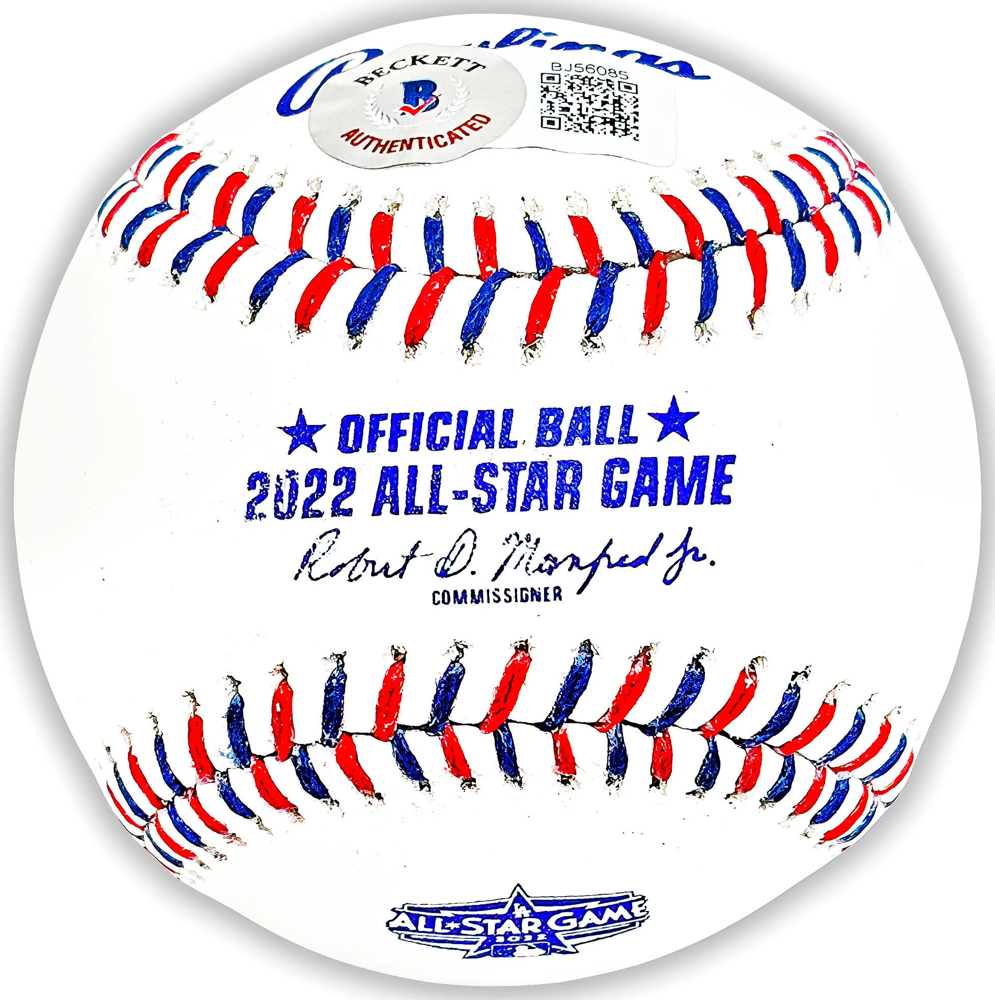 Mookie Betts Autographed Official 2022 All Star Game Logo MLB Game Baseball Los Angeles Dodgers Beckett BAS QR Stock #218700 - Image 2