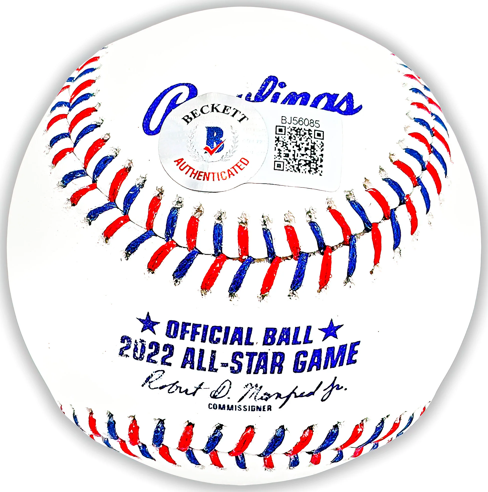 Mookie Betts Autographed Official 2022 All Star Game Logo MLB Game Baseball Los Angeles Dodgers Beckett BAS QR Stock #218700 - Image 3