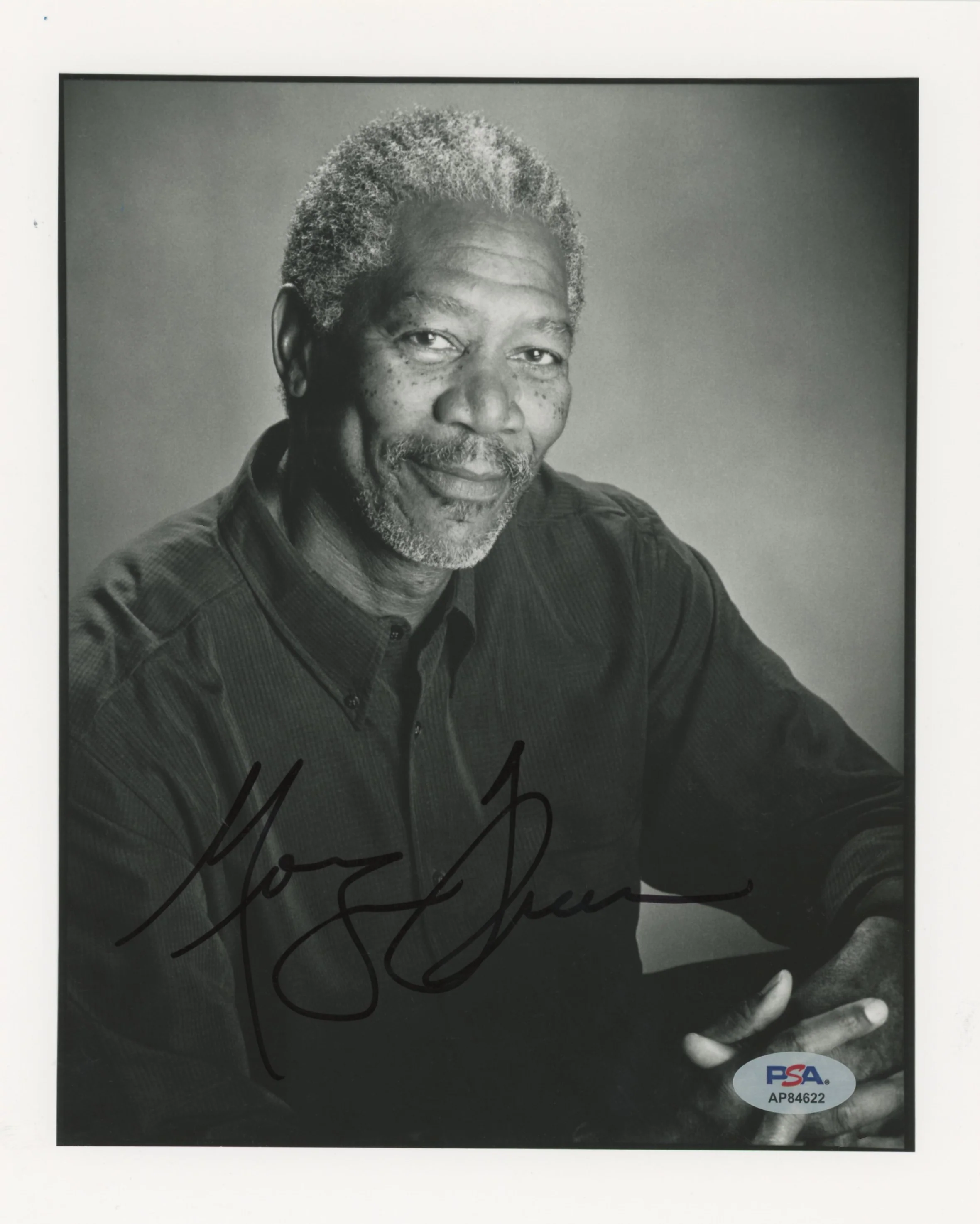 Morgan Freeman Along Came A Spider Authentic Signed 8x10 Photo PSA/DNA #AP84622 - Image 2