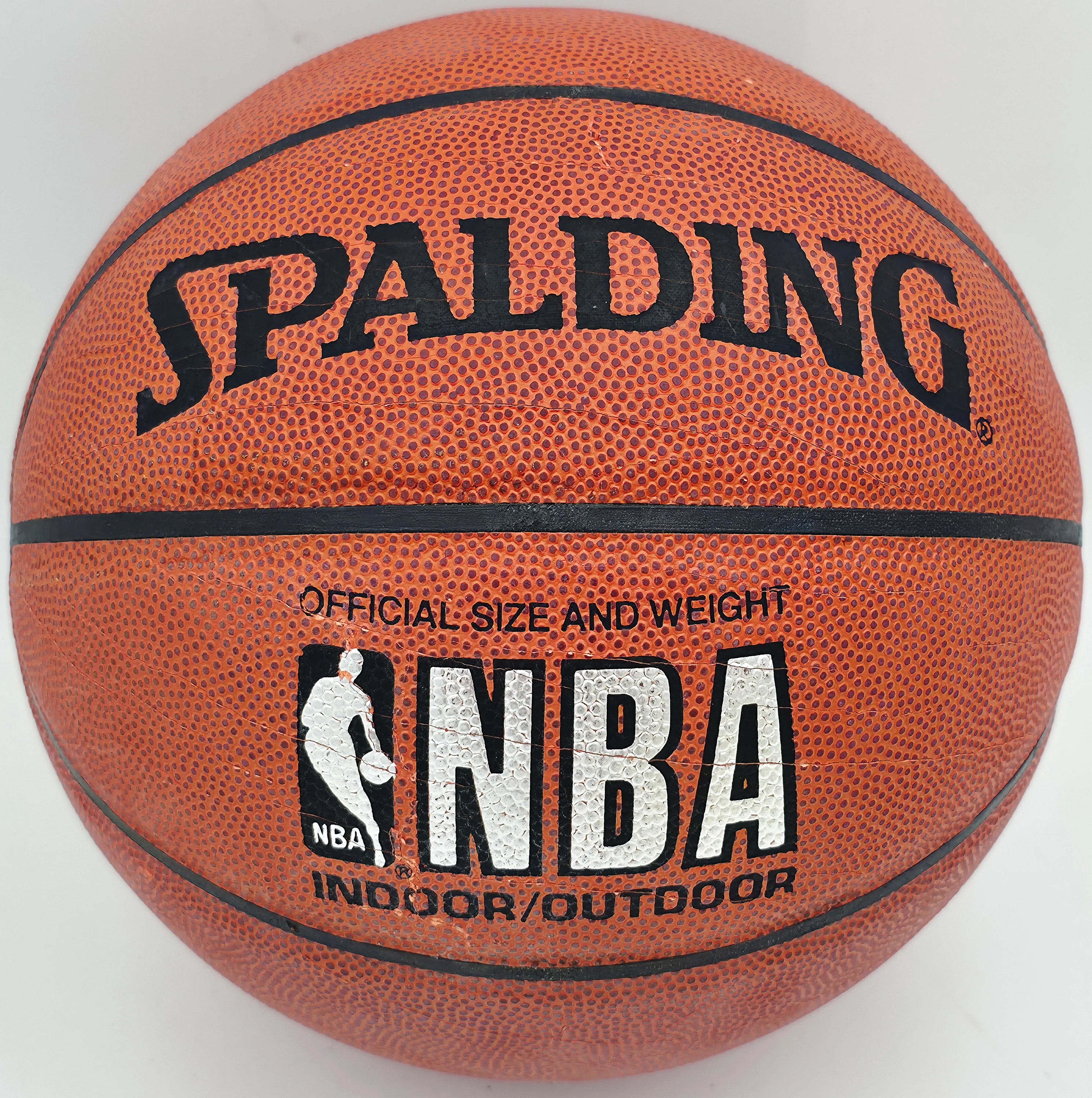 Moses Malone Autographed Official NBA Leather Basketball Philadelphia 76ers, Houston Rockets JSA #AV29209 - Image 4