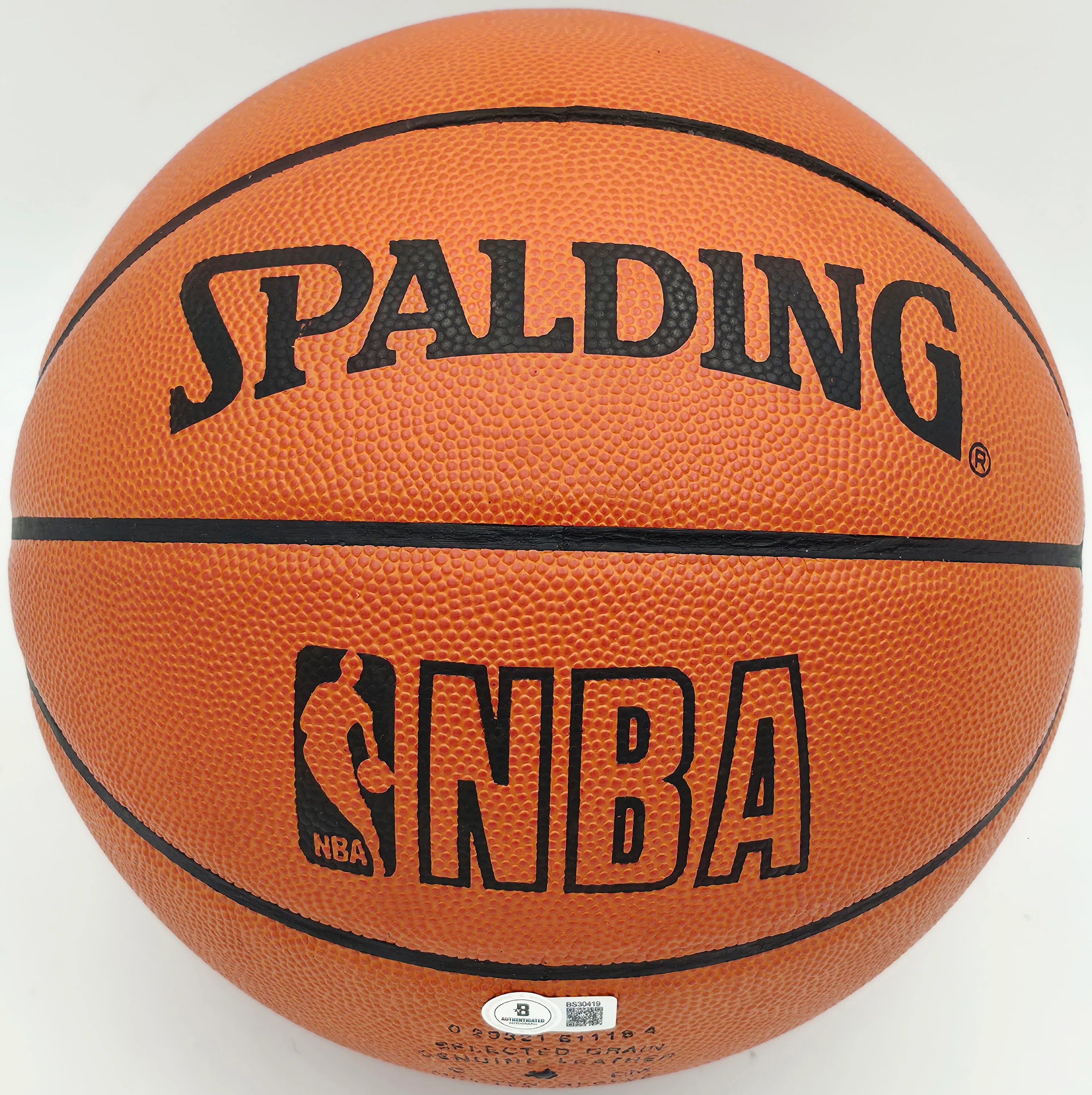 Moses Malone Autographed Spalding NBA Leather Game Basketball Philadelphia 76ers "#2" Beckett BAS QR #BS30419 - Image 5