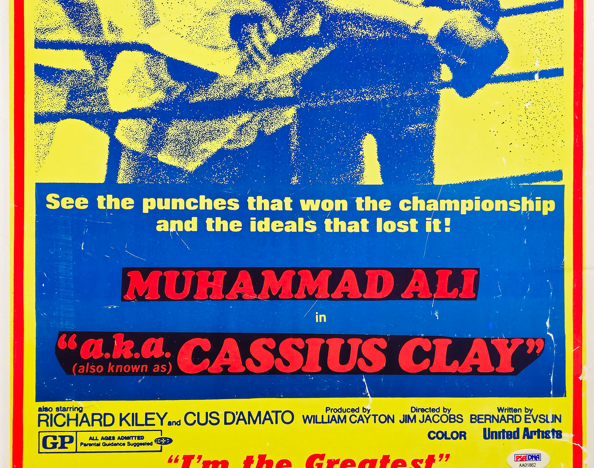 Muhammad Ali Autographed Framed 14x22 Poster (Creases) PSA/DNA #AA01862 - Image 5
