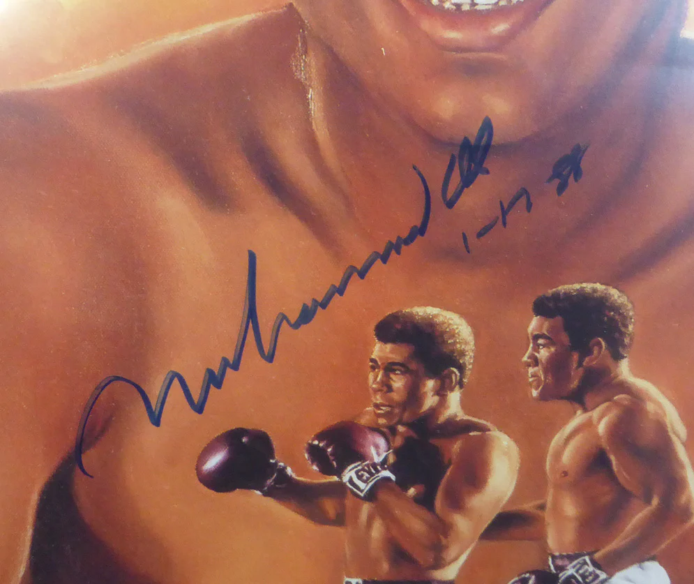Muhammad Ali Autographed Framed 18x24 Lithograph Photo "1-17-88" PSA/DNA #B92339 - Image 3