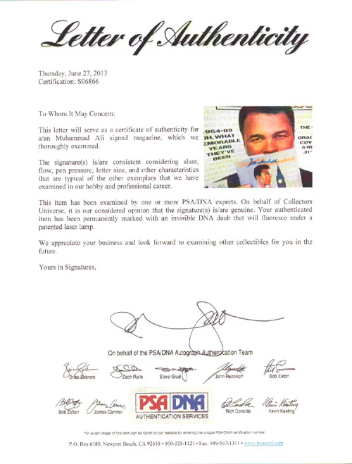 Muhammad Ali Autographed Sports Illustrated Magazine PSA/DNA #S06866 - Image 4