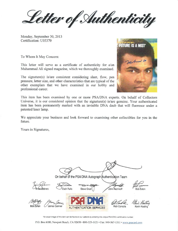 Muhammad Ali Autographed Sports Illustrated Magazine PSA/DNA #U03370 - Image 4