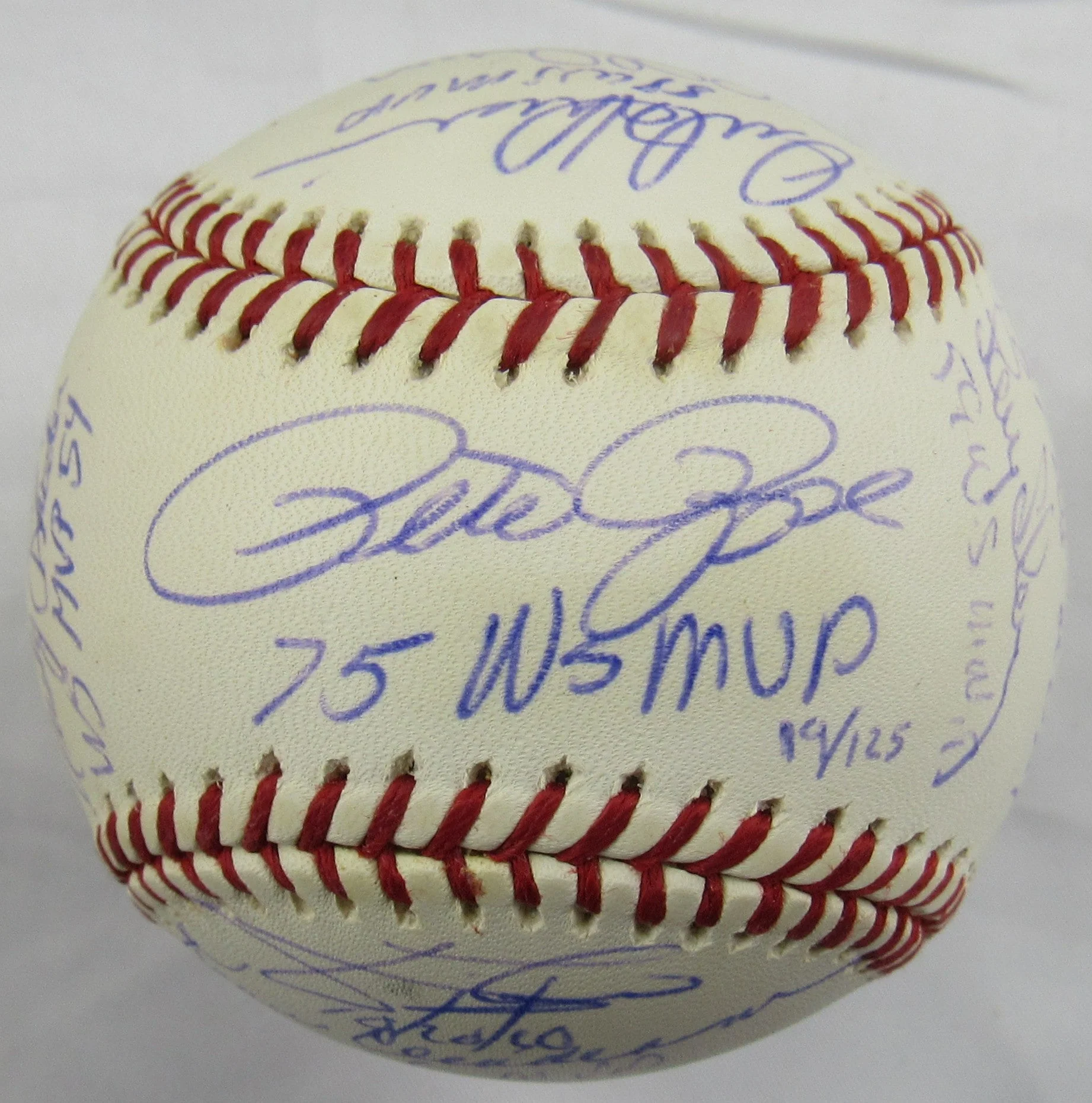 Multi Signed Auto Rawlings World Series MVP Baseball w/ Multiple Insc Steiner Hologram