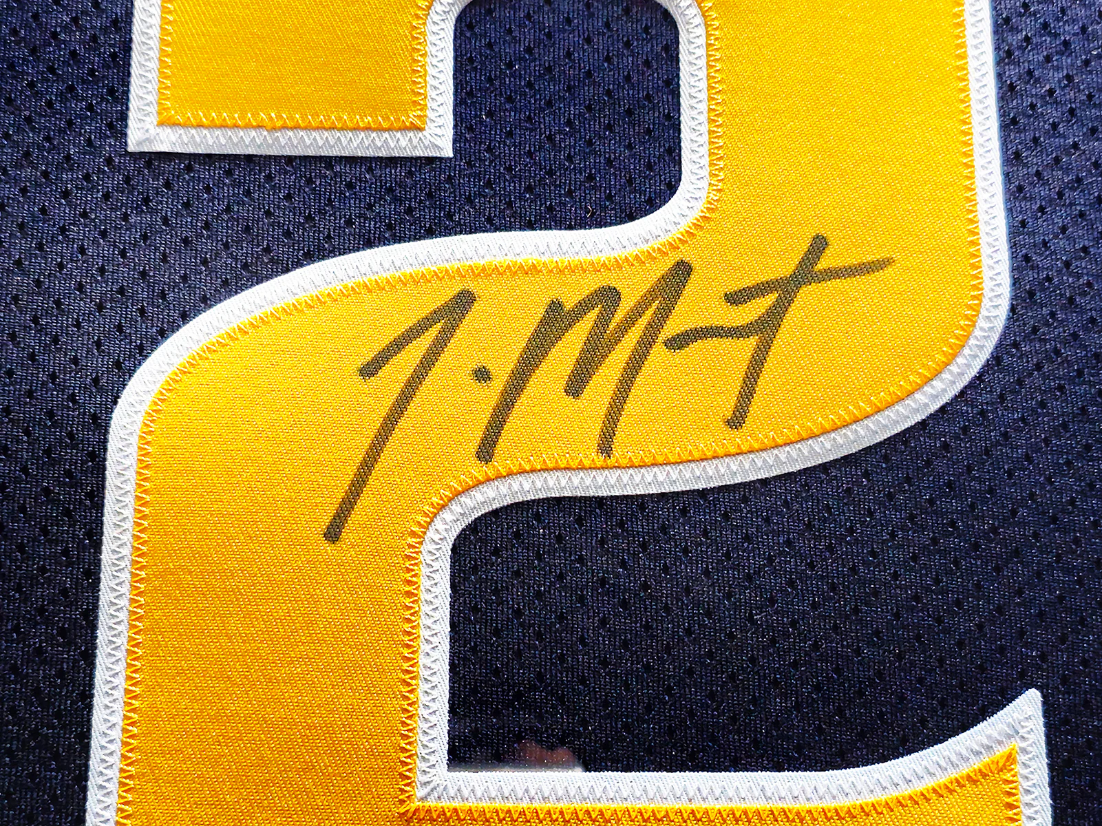 Murray State Racers Ja Morant Autographed Framed Blue Retro Brand Jersey JSA Stock #212662 - Image 3