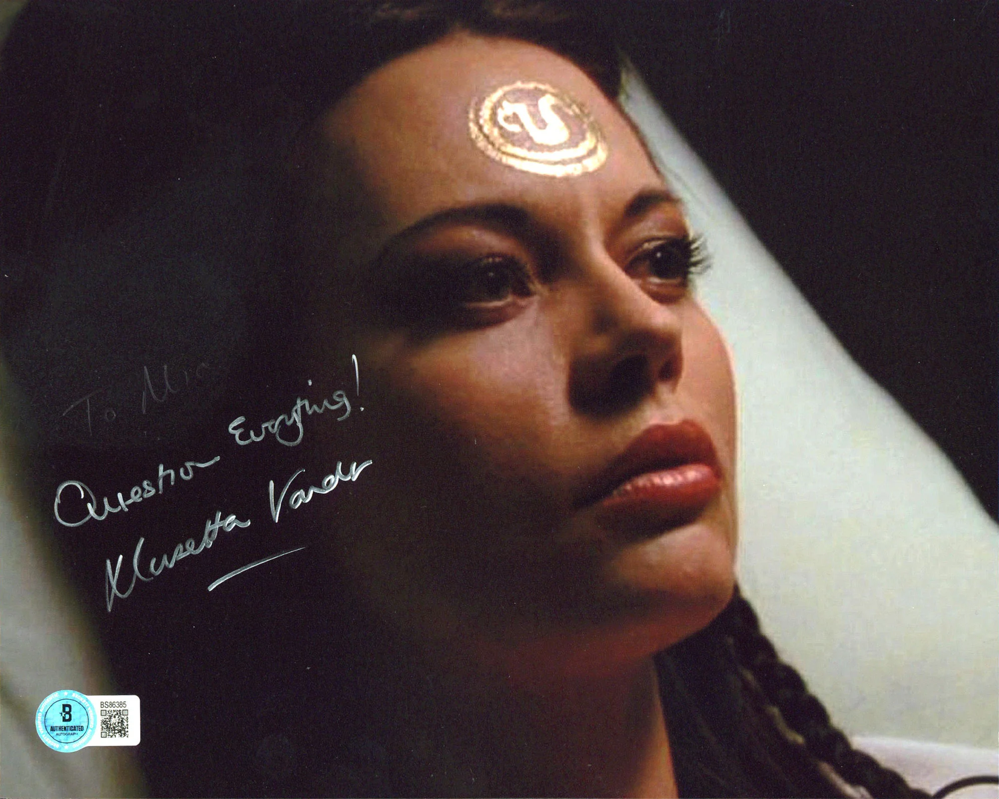 Musetta Vander Mortal Kombat "Question Everything!" Signed 8x10 Photo BASBS86385 - Image 2