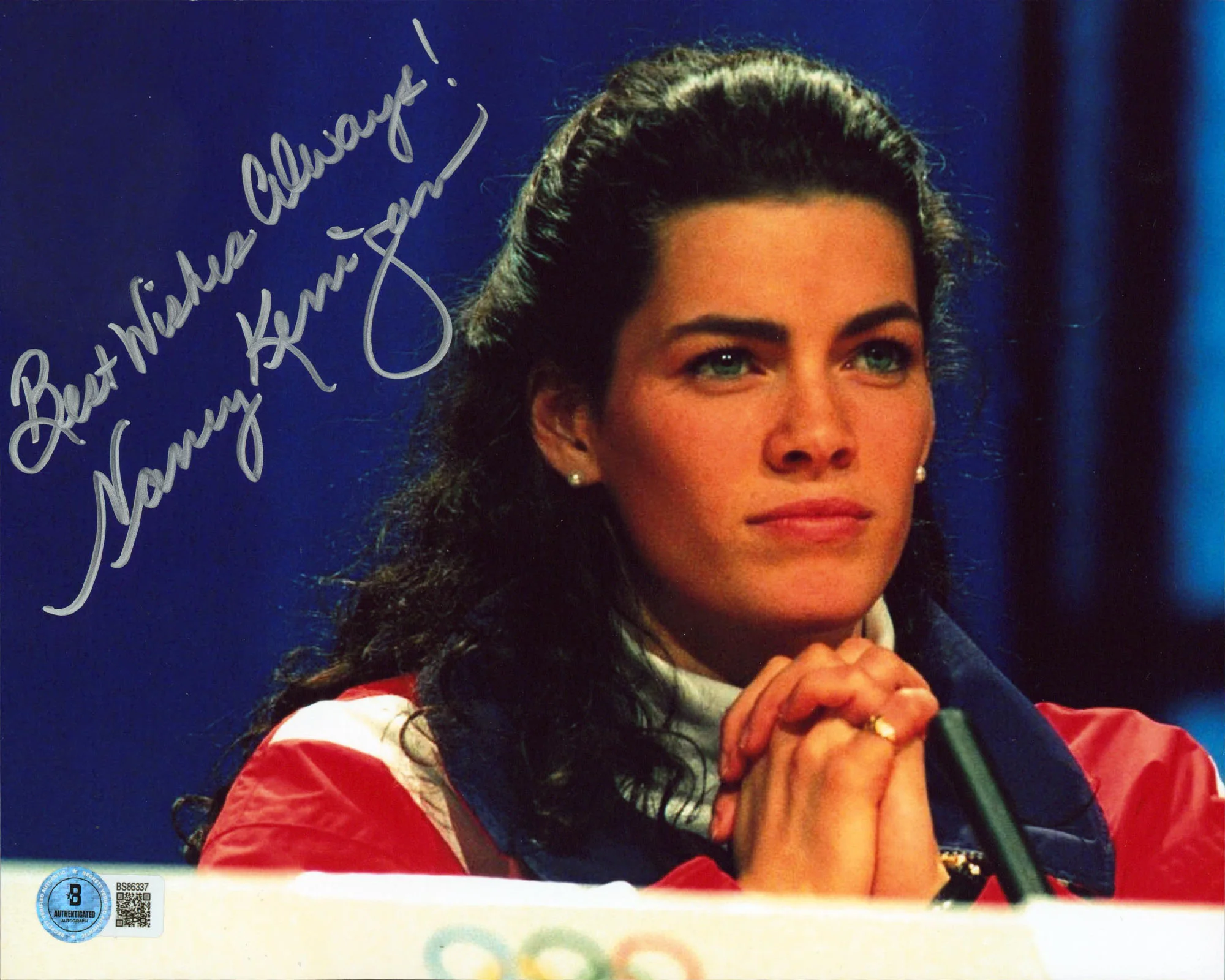 Nancy Kerrigan "Best Wishes Always!" Authentic Signed 8x10 Photo BAS #BS86337