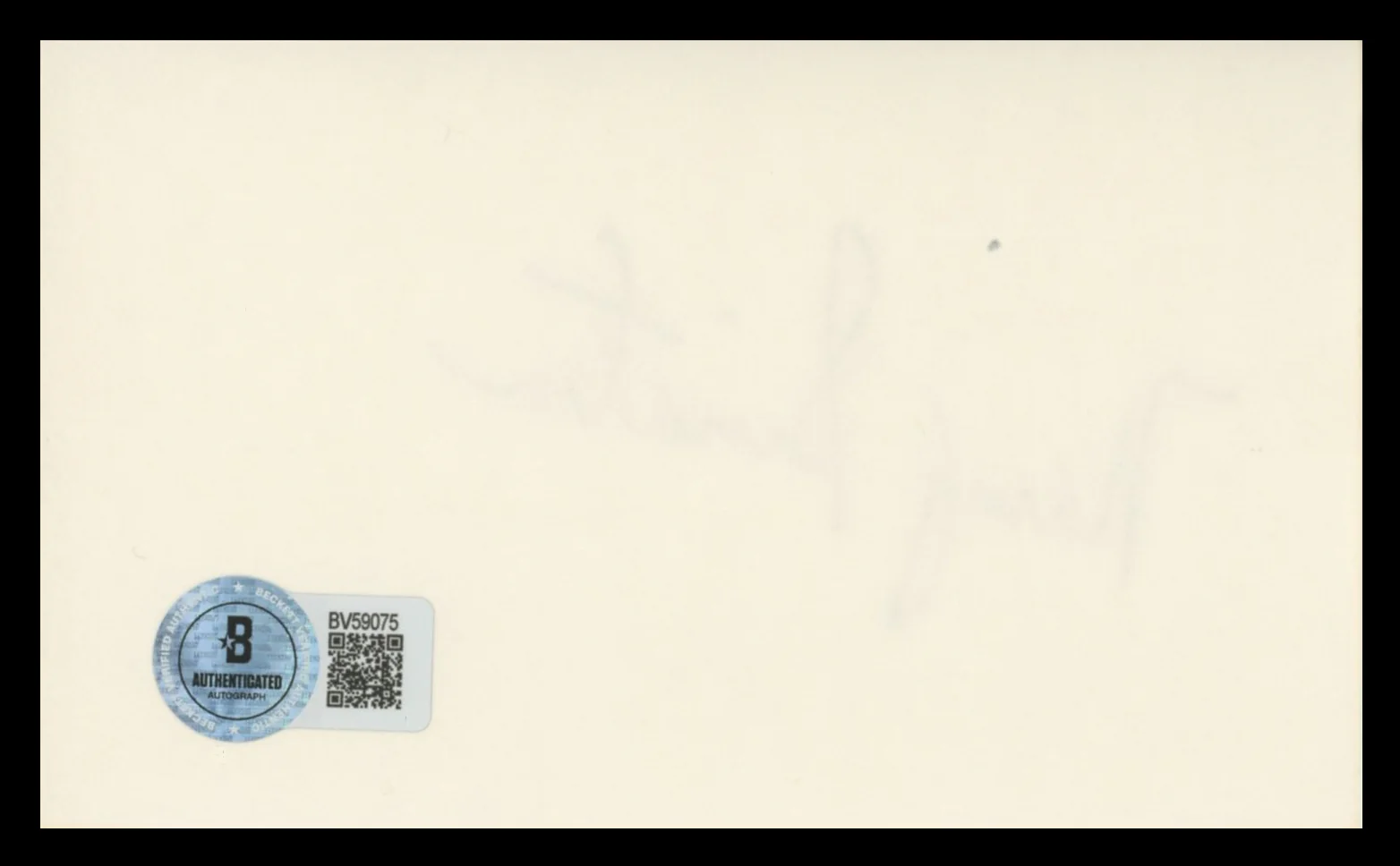 Nancy Sinatra Movin' With Nancy Authentic Signed 3x5 Index Card BAS #BV59075 - Image 3
