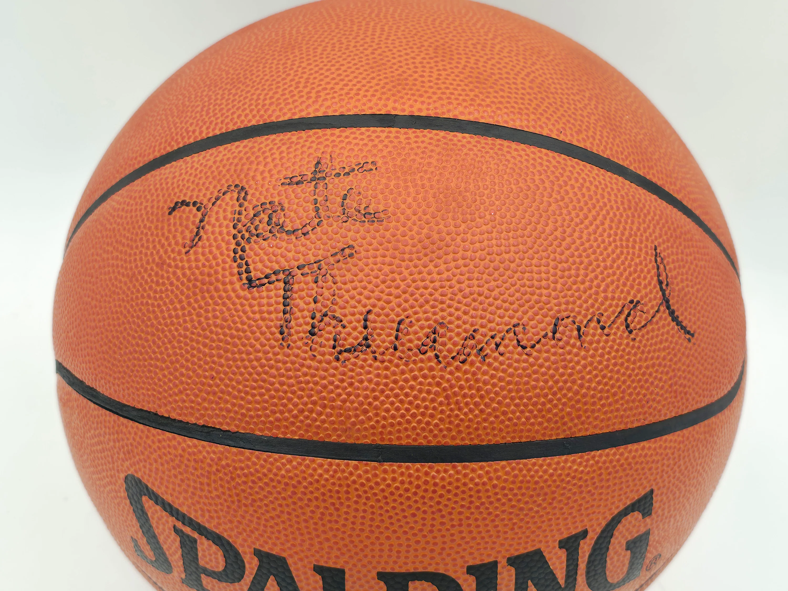 Nate Thurmond Autographed Spalding NBA Leather Game Basketball Golden State Warriors Beckett BAS QR #BS30430 - Image 2