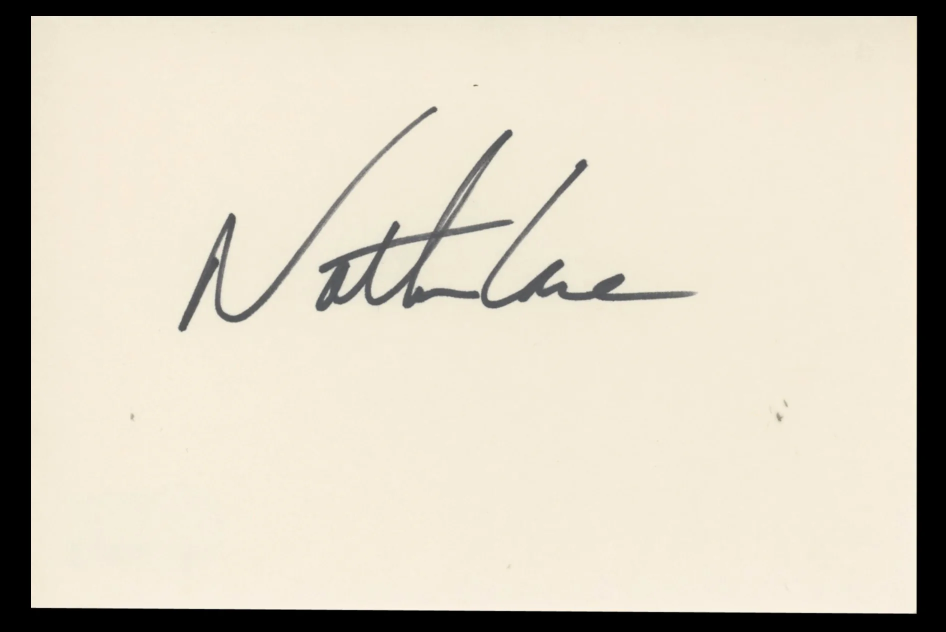 Nathan Lane The Lion King Authentic Signed 4x6 Index Card BAS #BT02459 - Image 2