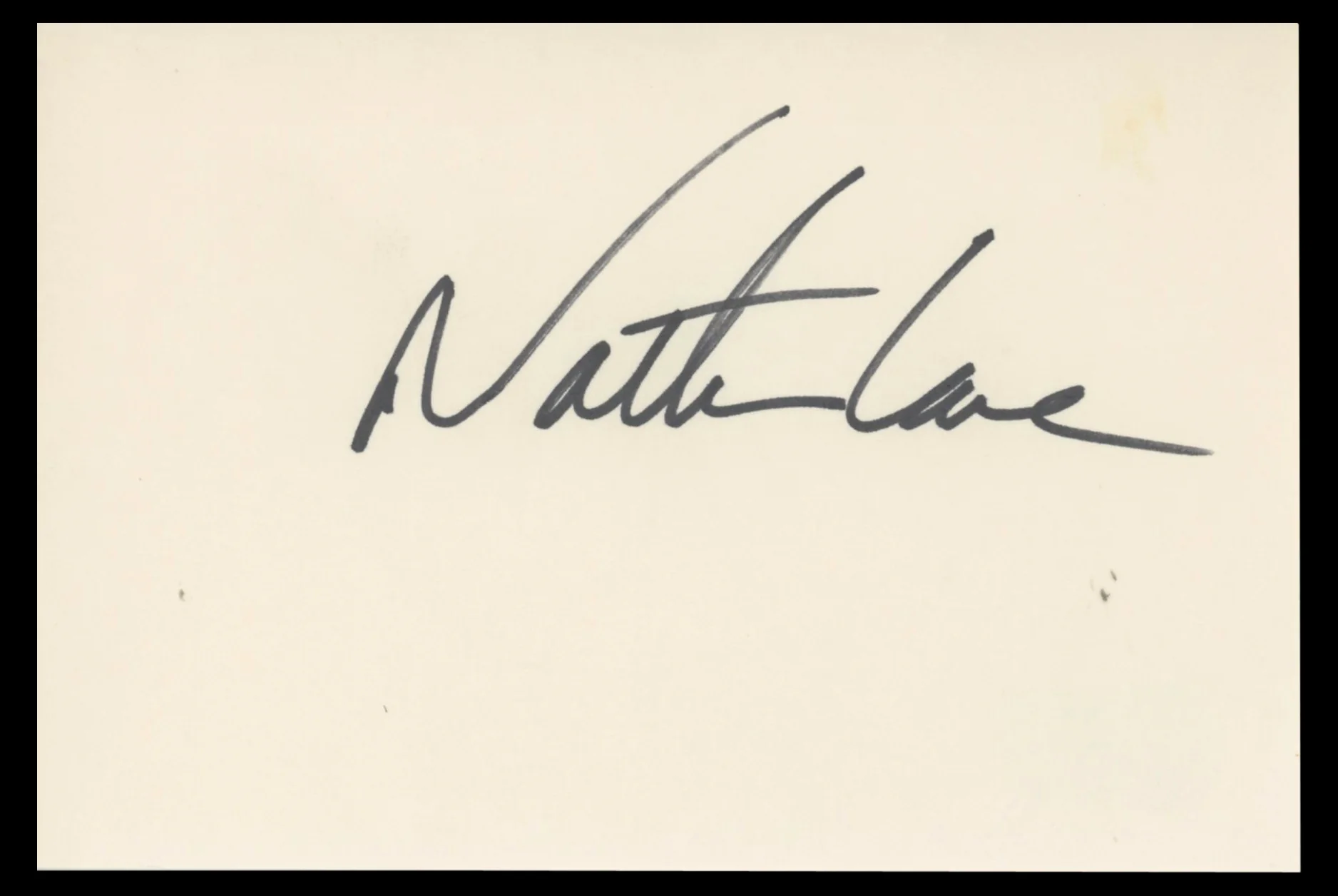 Nathan Lane The Lion King Authentic Signed 4x6 Index Card BAS #BT02515 - Image 2
