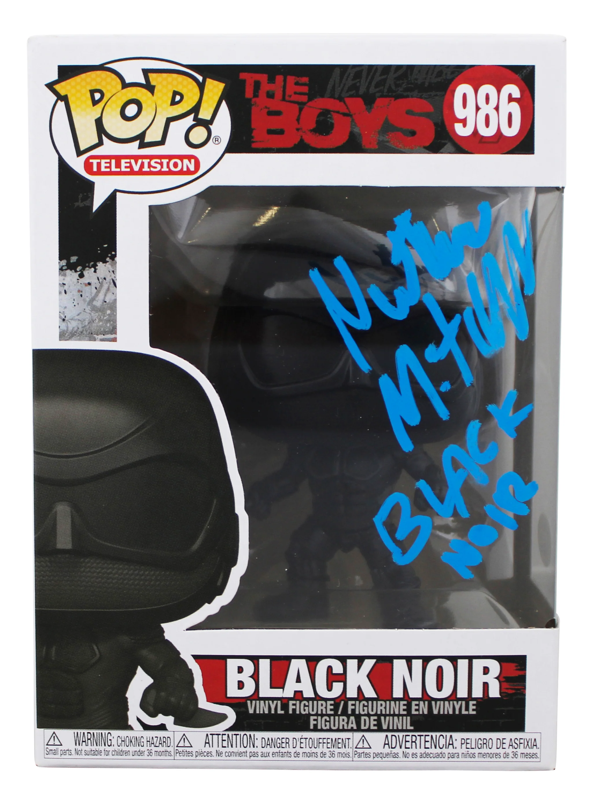 Nathan Mitchell The Boys "Black Noir" Signed #986 Funko Pop Figure JSA #AW31950 - Image 2