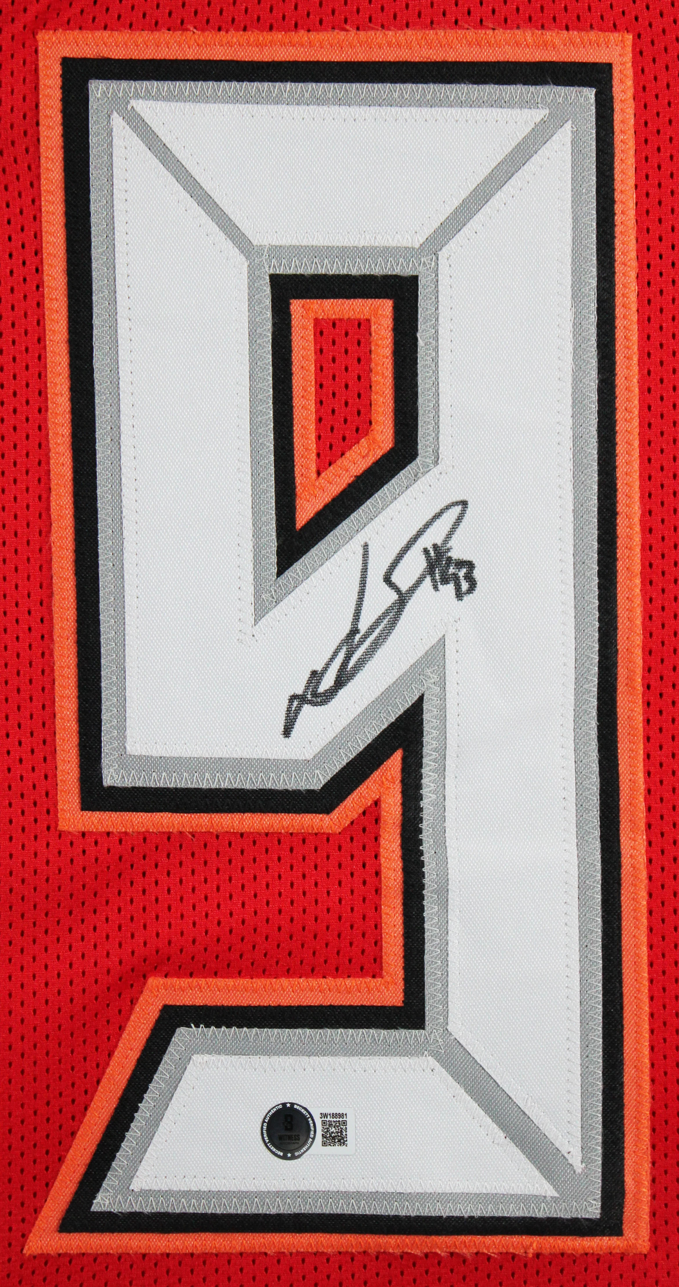 Ndamukong Suh Authentic Signed Red Pro Style Framed Jersey BAS Witnessed - Image 3