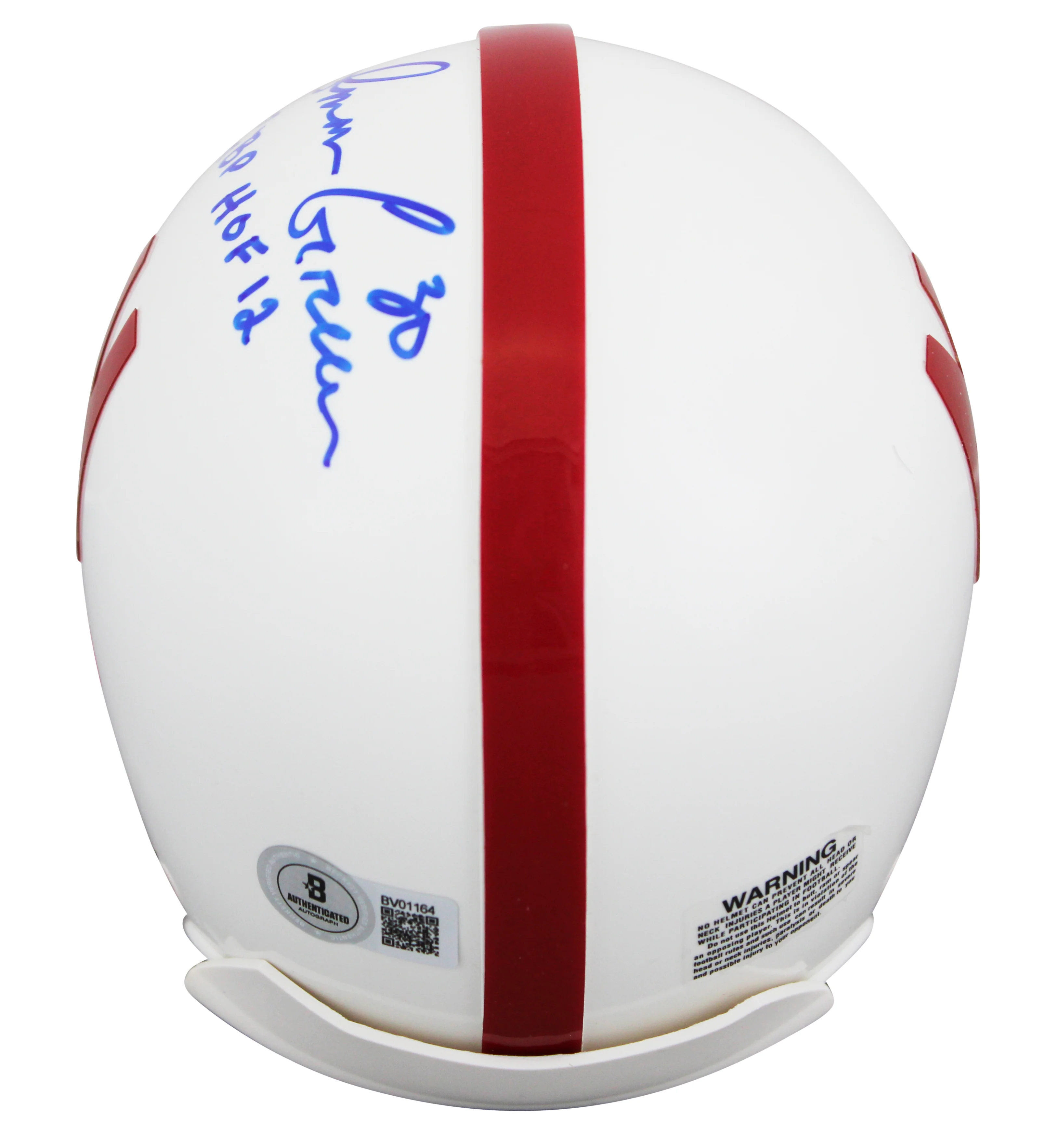 Nebraska Ahman Green "GBP HOF 12" Signed VSR4 Rep Mini Helmet BAS #BV01164 - Image 3