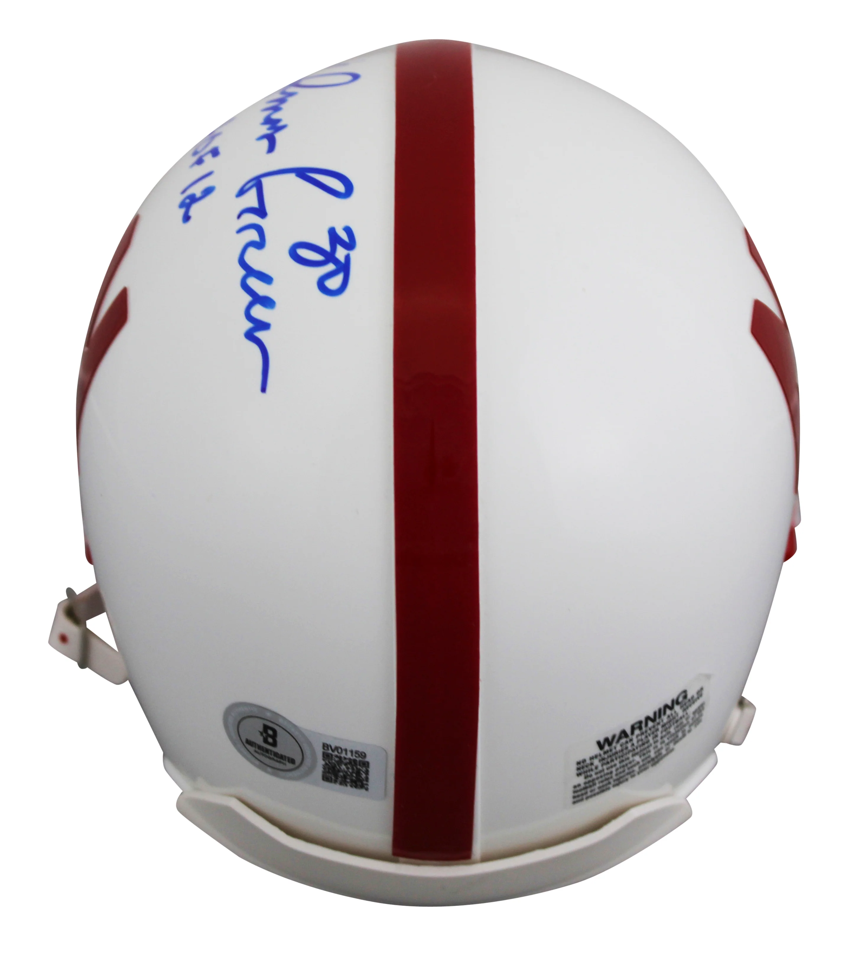Nebraska Ahman Green "HOF 12" Authentic Signed VSR4 Rep Mini Helmet BAS #BV01159 - Image 3