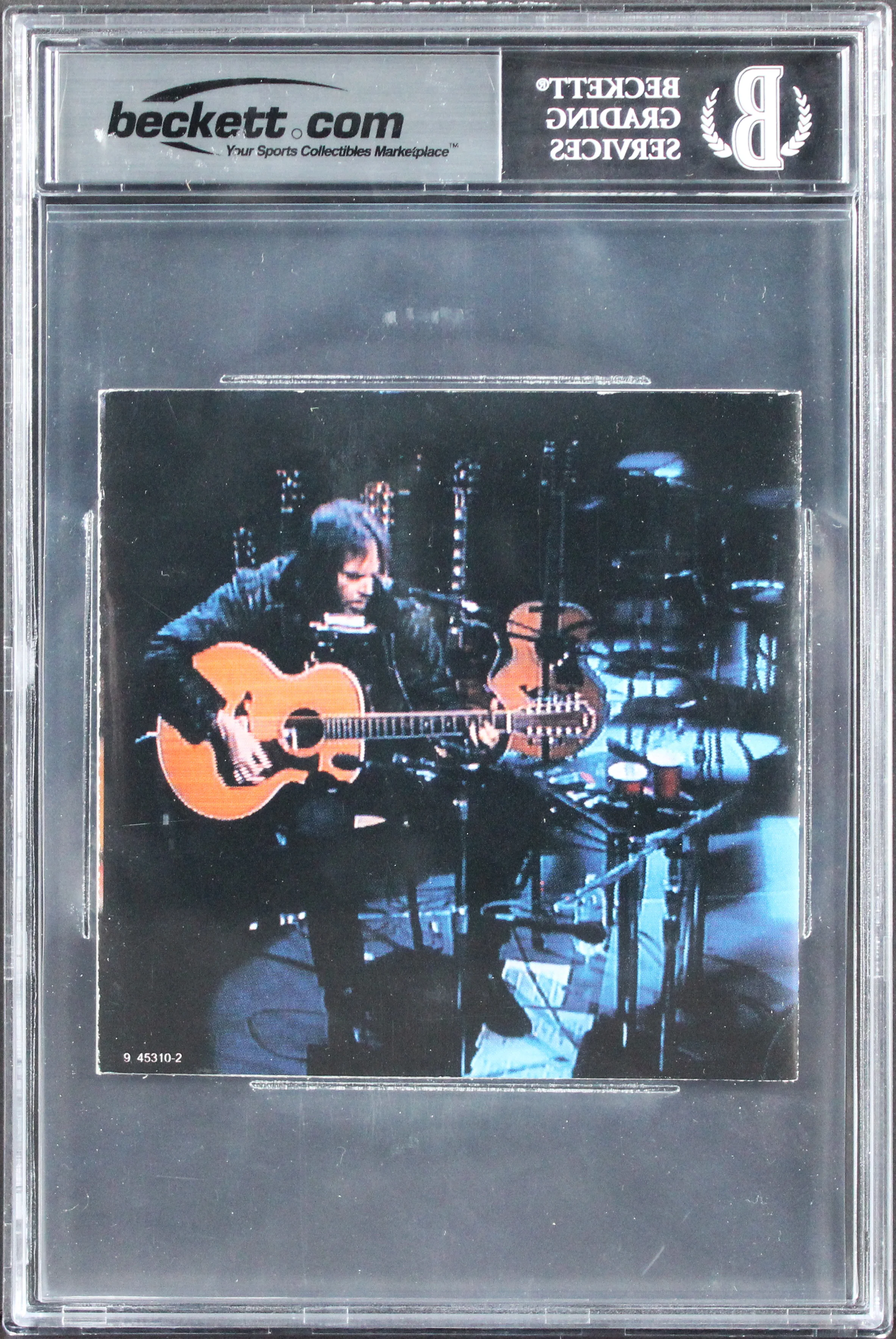 Neil Young Authentic Signed Unplugged Cd Cover Auto Graded Gem 10! BAS Slabbed - Image 3