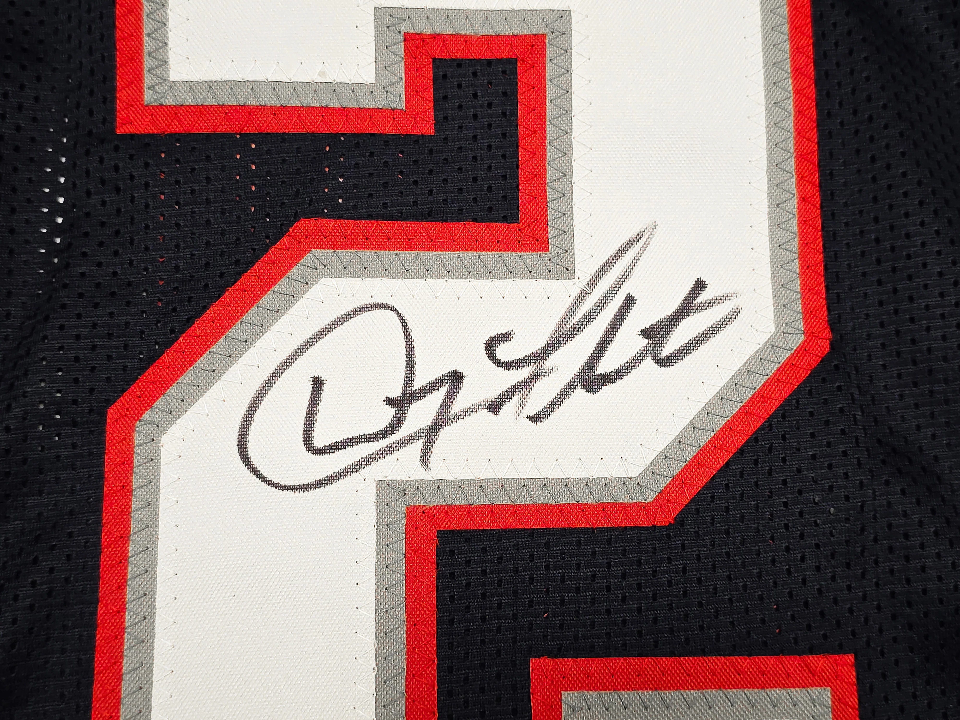 New England Patriots Doug Flutie Autographed Blue Jersey Beckett BAS Witness Stock #260076 - Image 3