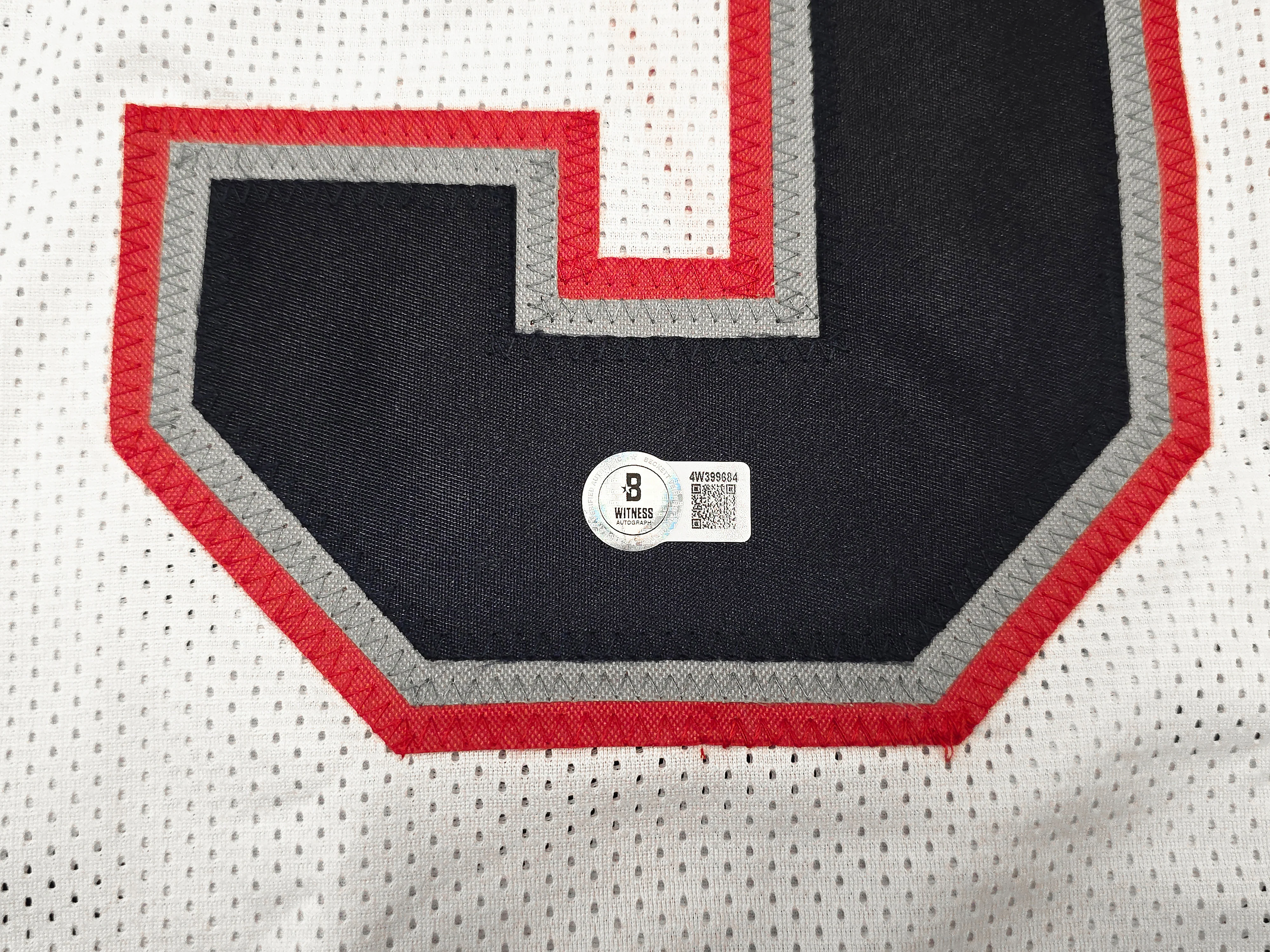 New England Patriots Milton Williams Autographed White Jersey Beckett BAS Witness Stock #261850 - Image 4
