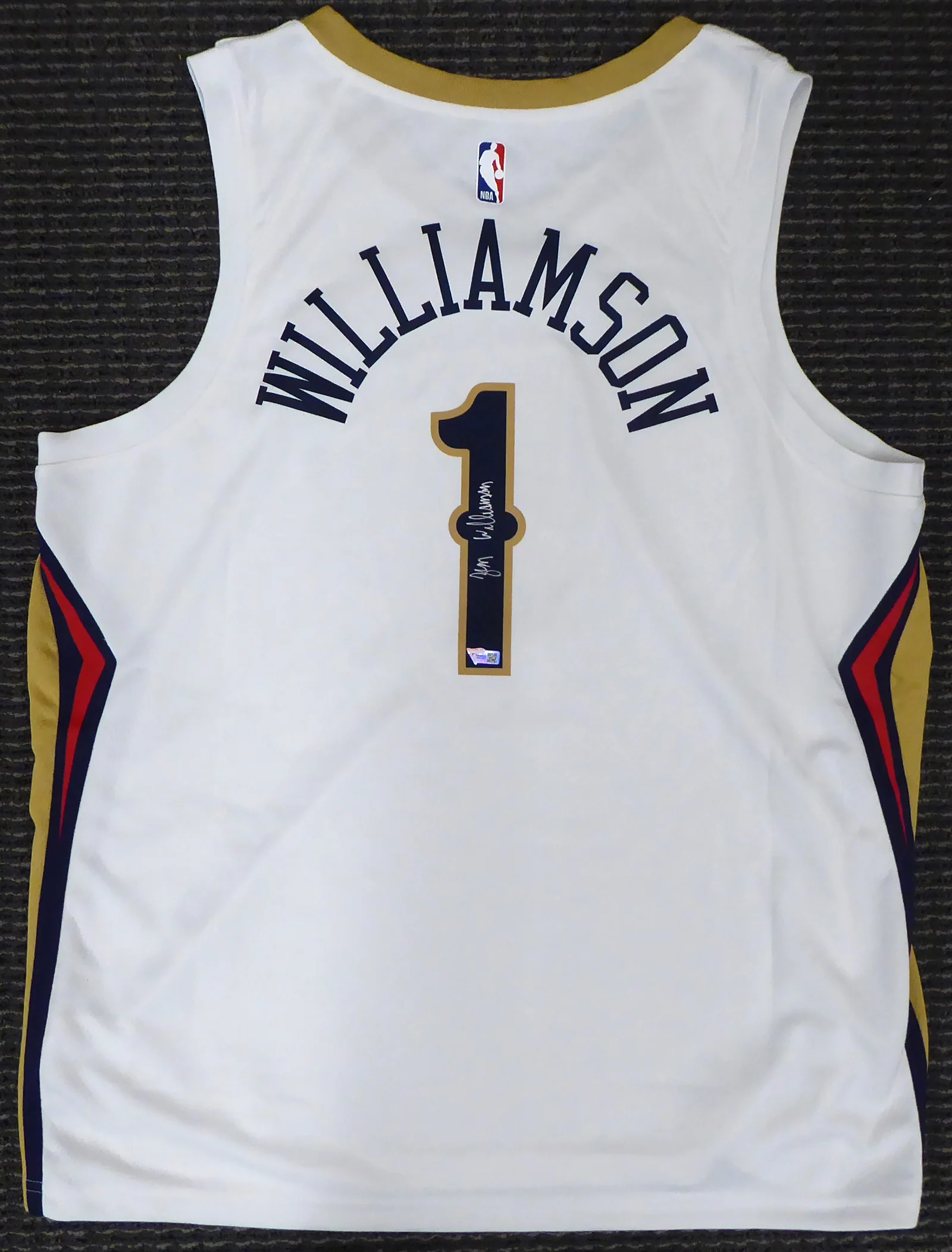 New Orleans Pelicans Zion Williamson Autographed Authentic White Nike Jersey Size 56 Fanatics Holo #A853357 - Image 2