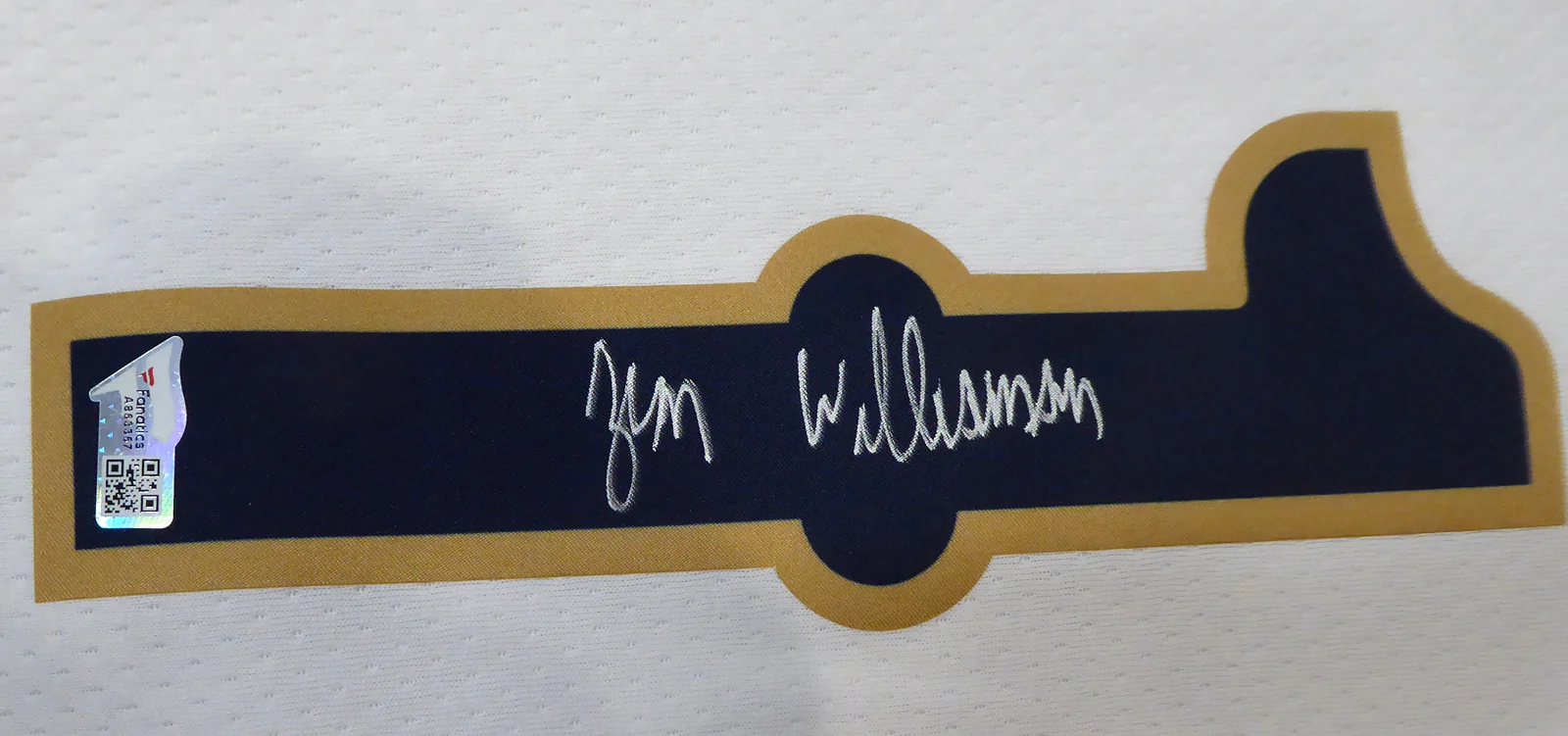New Orleans Pelicans Zion Williamson Autographed Authentic White Nike Jersey Size 56 Fanatics Holo #A853357 - Image 3