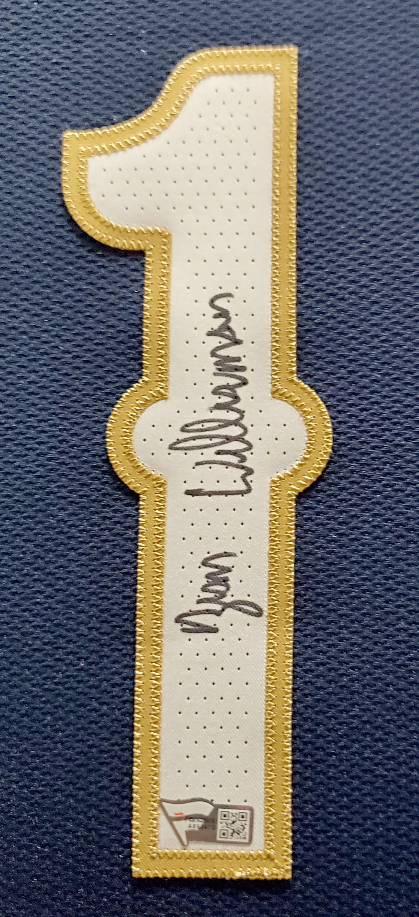 New Orleans Pelicans Zion Williamson Autographed Framed Blue Nike Jersey Fanatics Stock #191193 - Image 3