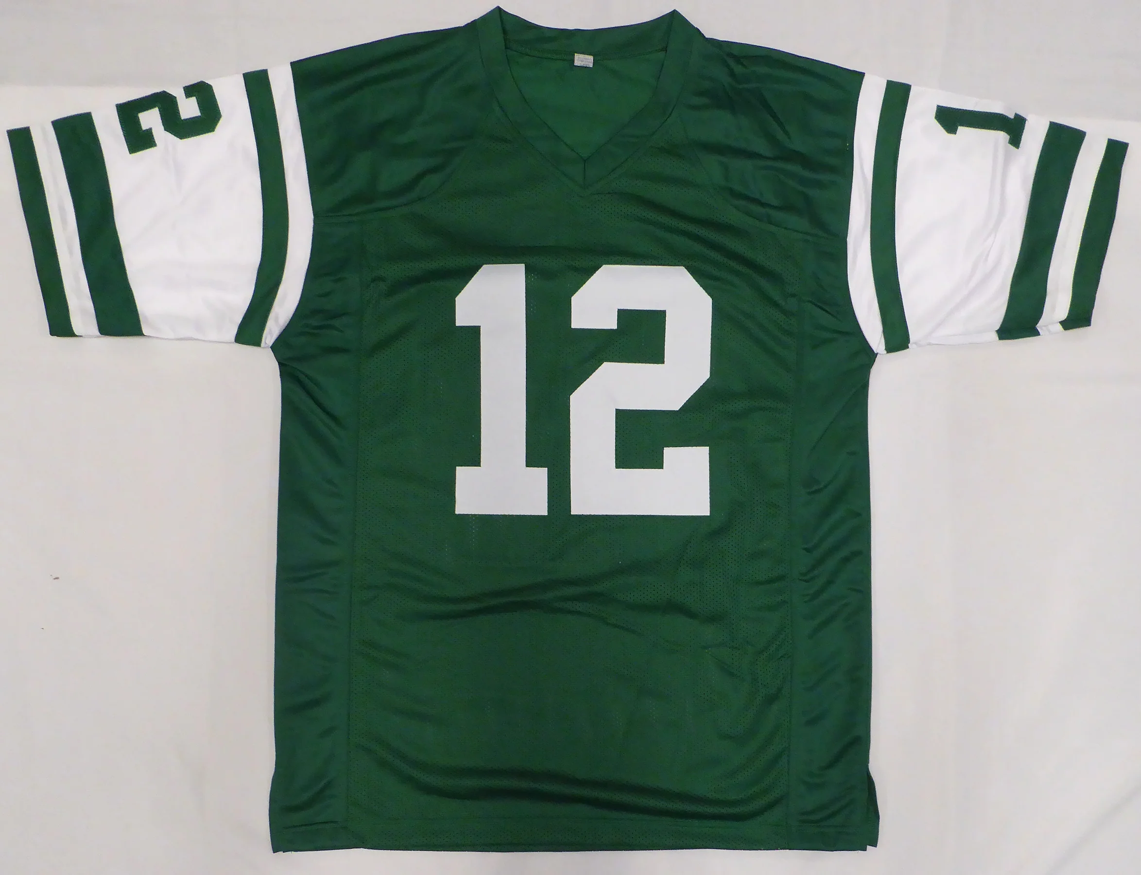 New York Jets Joe Namath Autographed Green Jersey Beckett BAS QR #1W535621 - Image 5