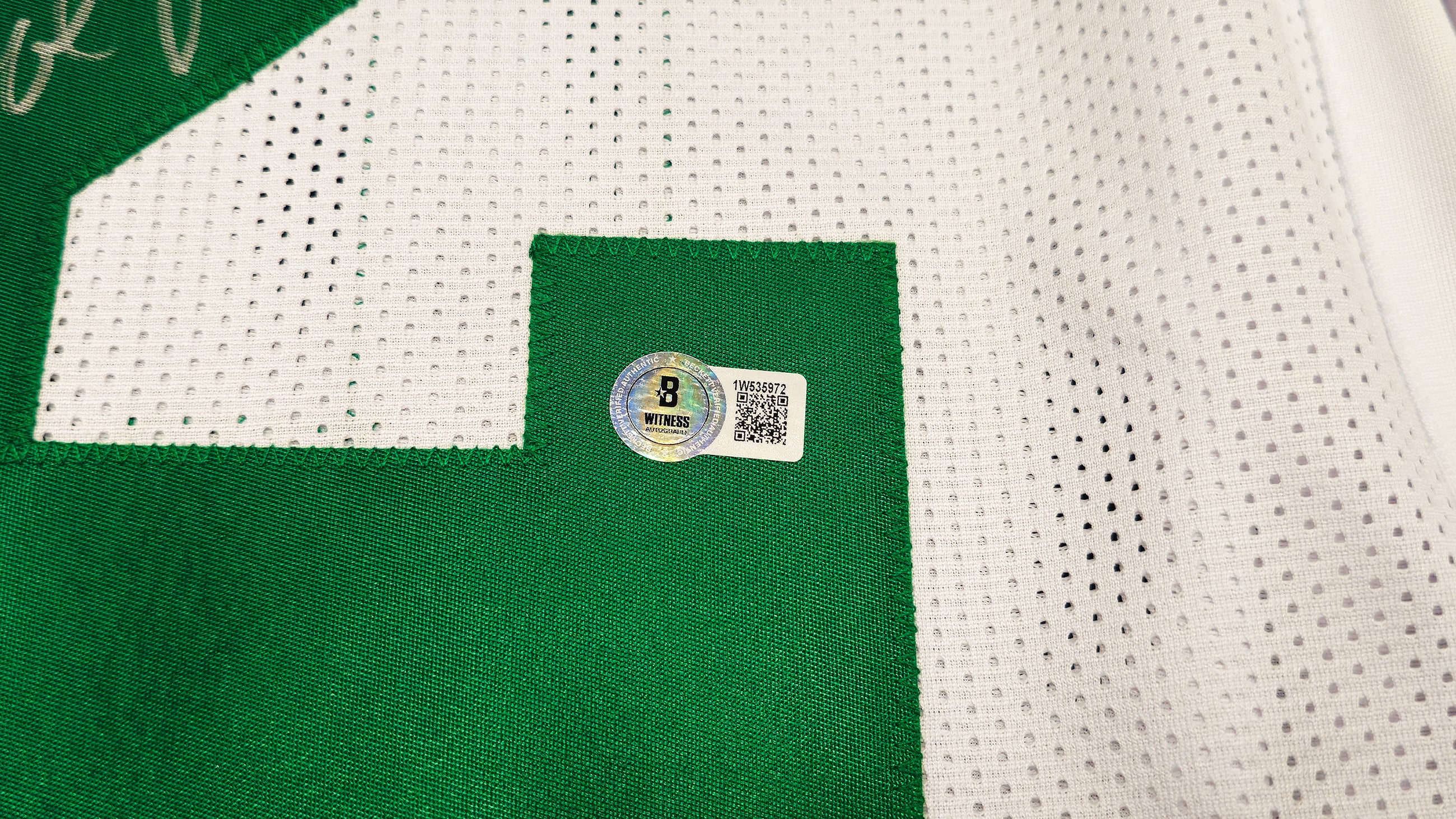 New York Jets Joe Namath Autographed White Jersey Beckett BAS Witness Stock #237708 - Image 5