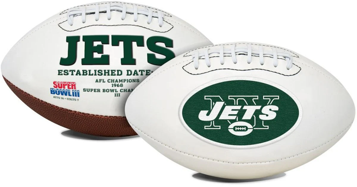 New York Jets Logo Football