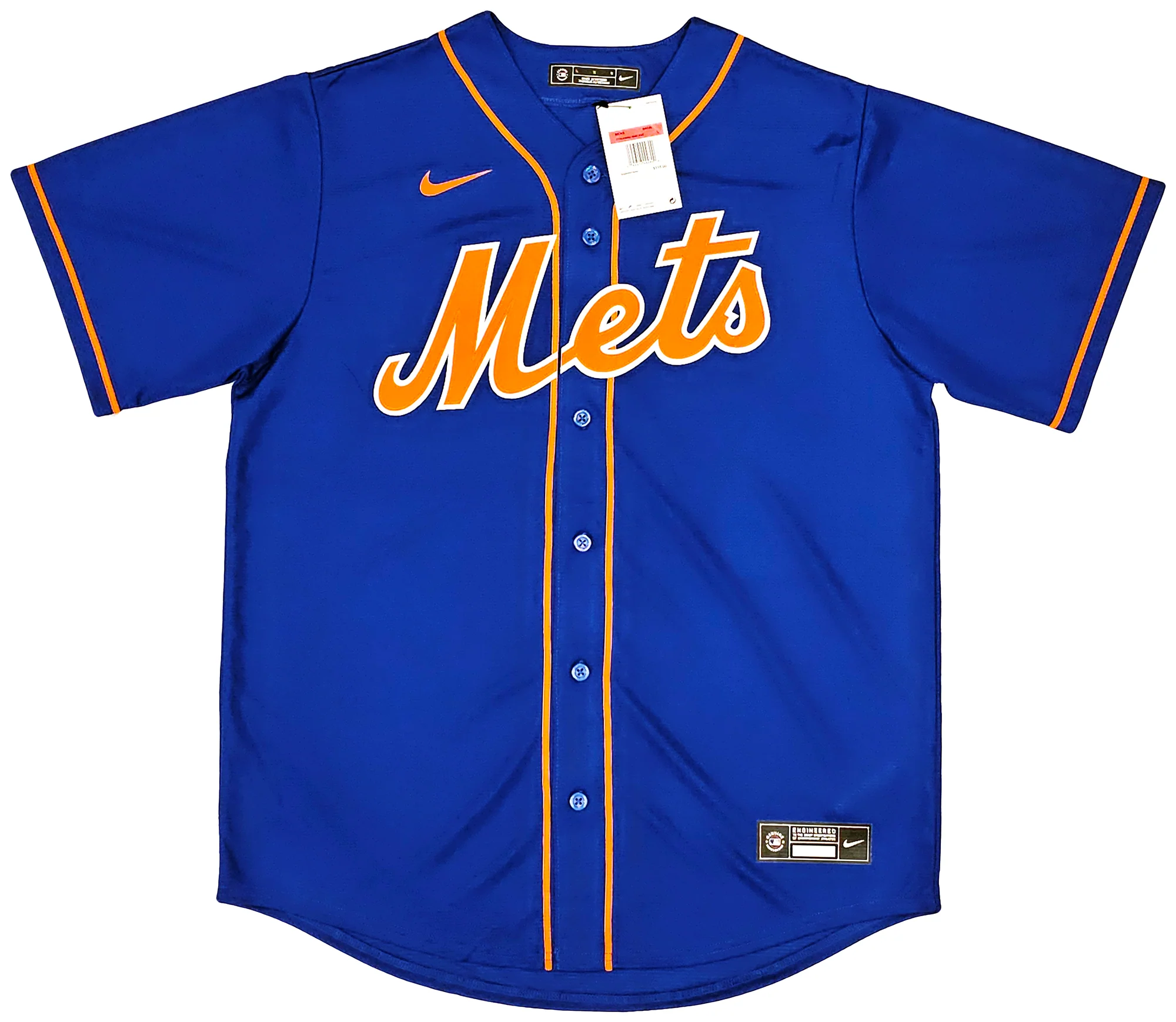 New York Mets Francisco Alvarez Autographed Blue Nike Jersey Size L Beckett BAS Witness Stock #220557 - Image 5