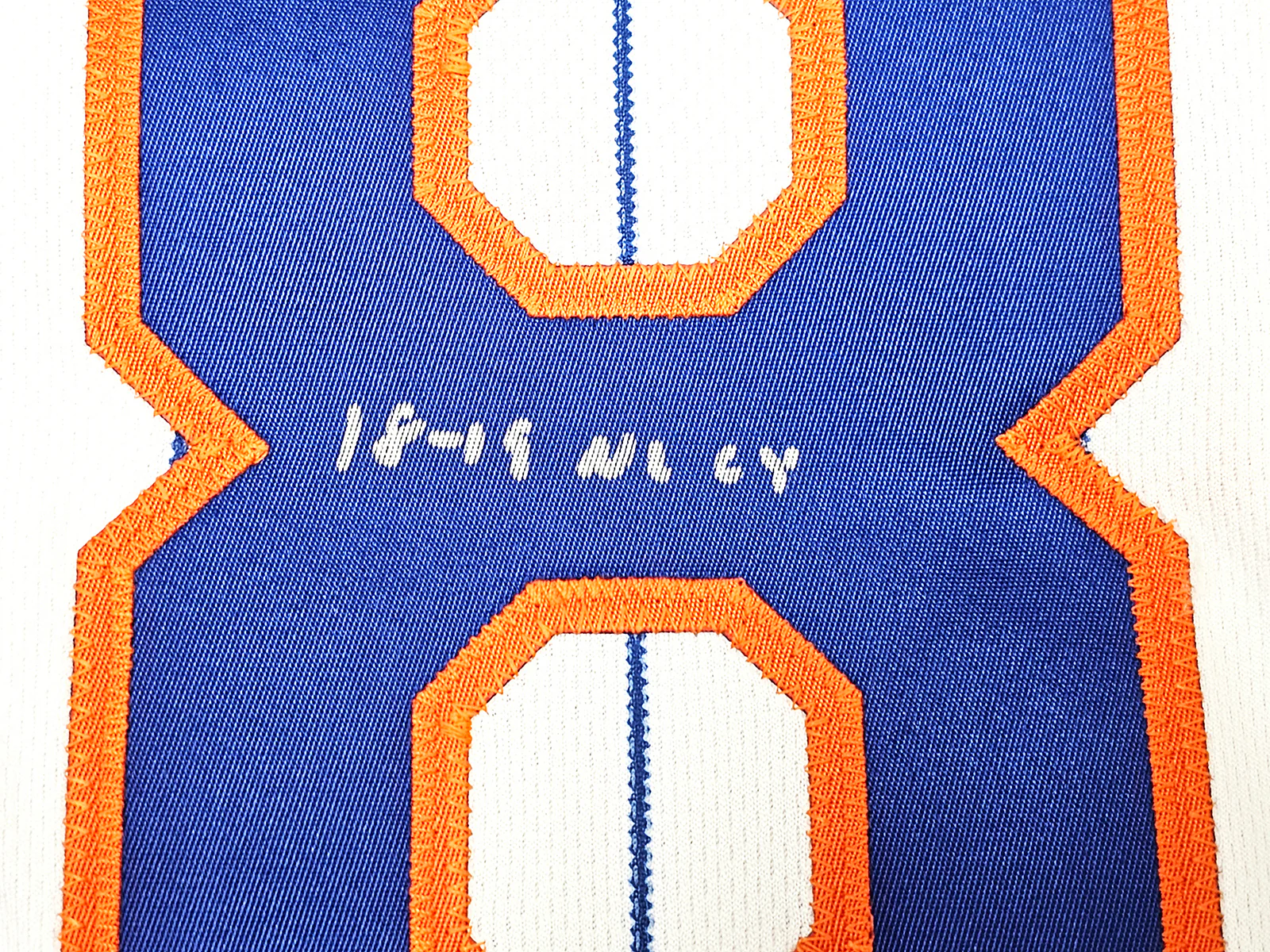New York Mets Jacob deGrom Autographed White Nike Authentic Jersey Size 44 "18-19 NL CY" Fanatics Holo Stock #218734 - Image 5