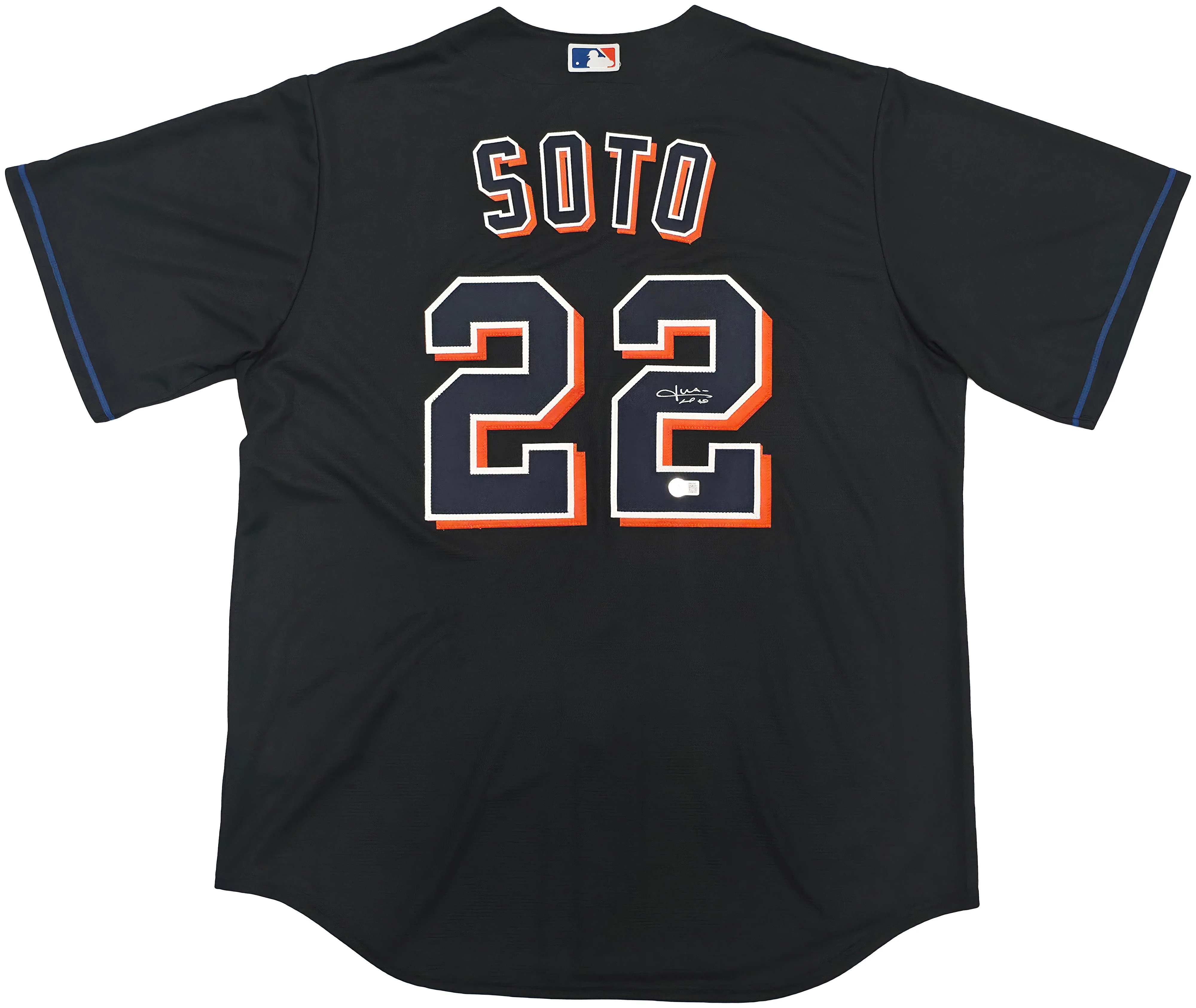 New York Mets Juan Soto Autographed Black Nike Jersey Size XL Beckett BAS QR Stock #252777 - Image 2