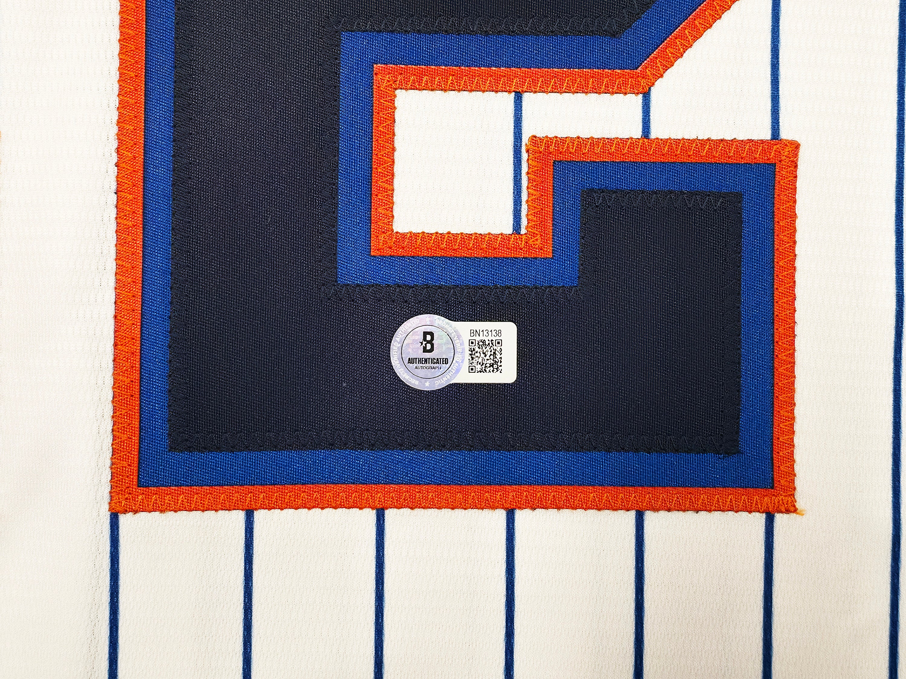New York Mets Juan Soto Autographed White Nike Jersey Size L Beckett BAS QR Stock #242671 - Image 5