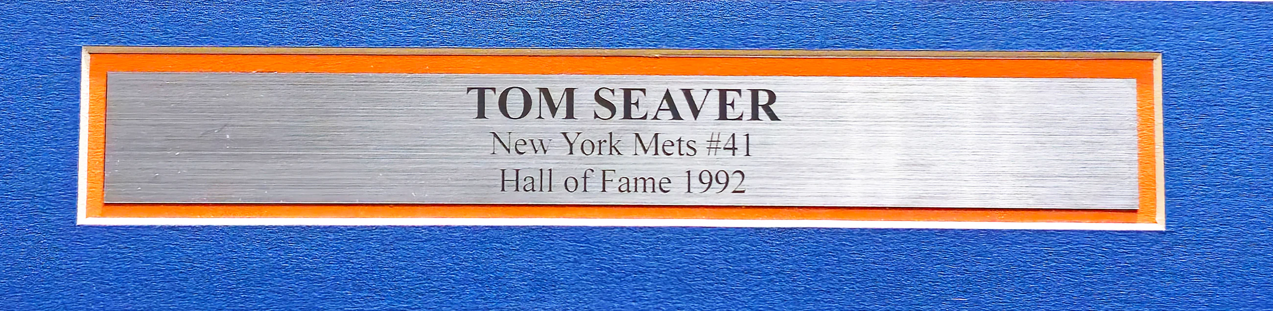 New York Mets Tom Seaver Autographed Framed White Pinstripes Jersey "The Franchise, HOF 92, ROY 67 & 69 WS Champs!" JSA #BB68385 - Image 4
