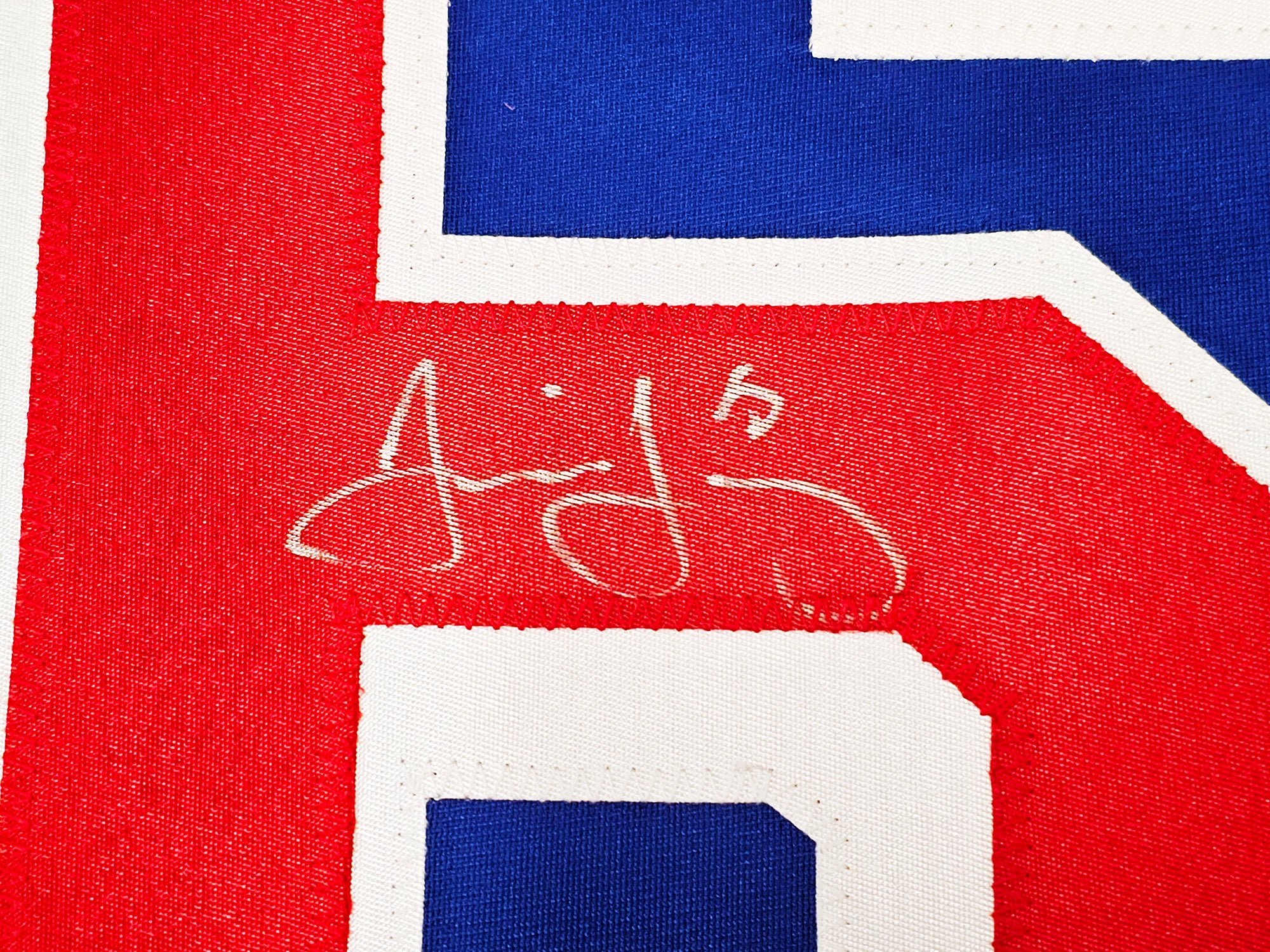 New York Rangers Jaromir Jagr Autographed Blue, Red & White Jersey Beckett BAS Witness Stock #221070 - Image 3