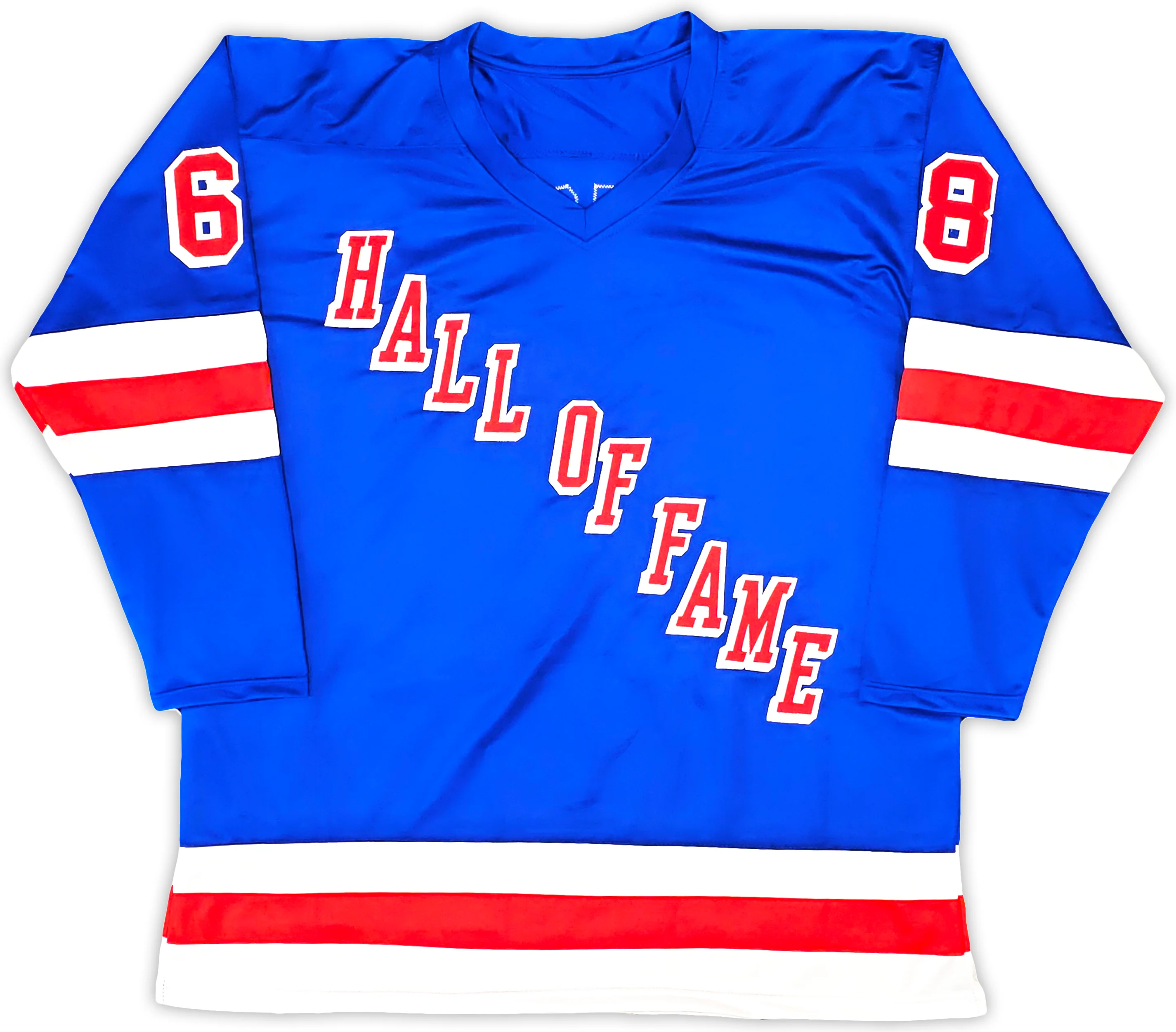 New York Rangers Jaromir Jagr Autographed Blue, Red & White Jersey Beckett BAS Witness Stock #221070 - Image 5