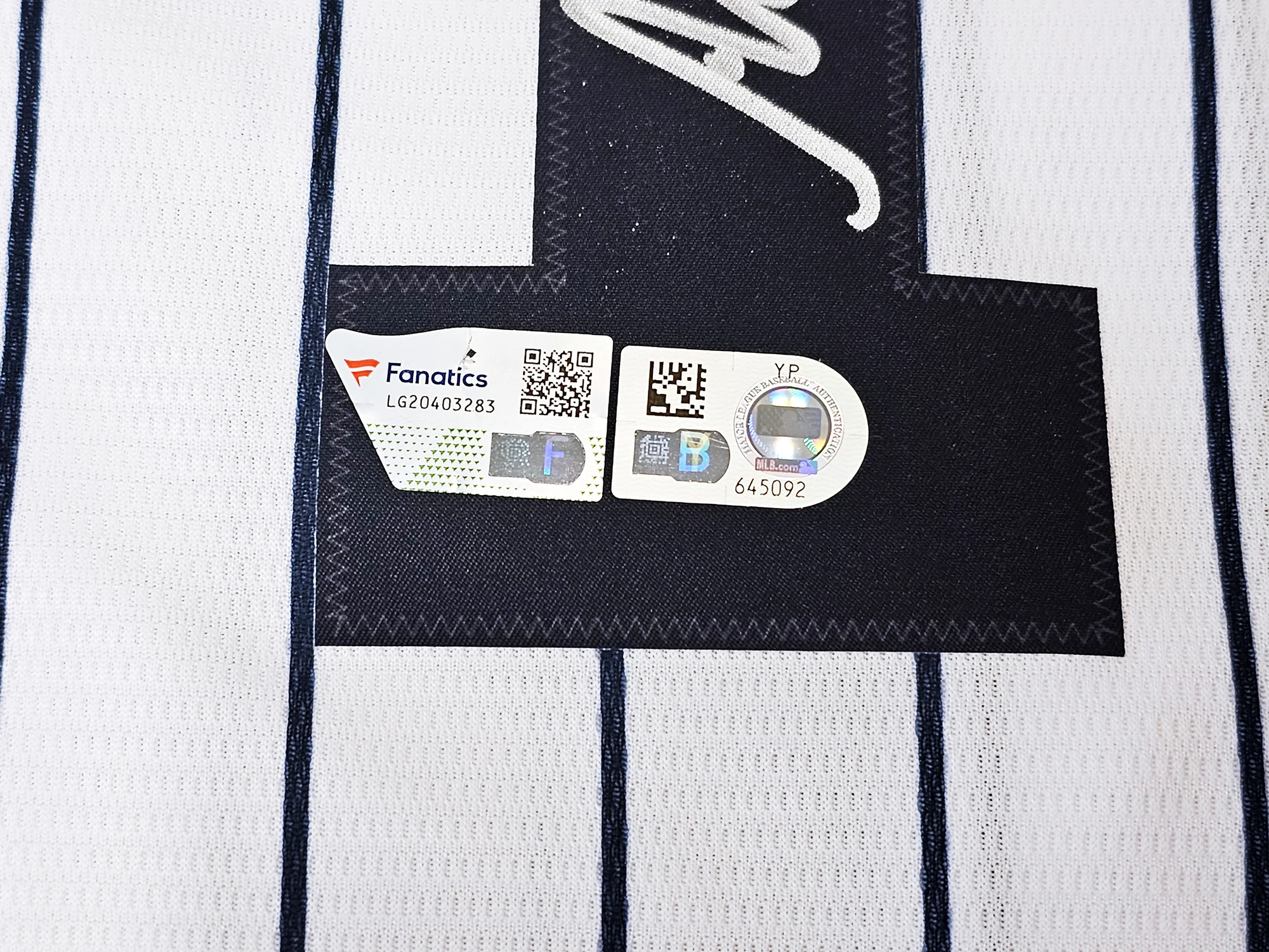 New York Yankees Anthony Volpe Autographed White Nike Jersey Size L Fanatics Holo Stock #218756 - Image 5