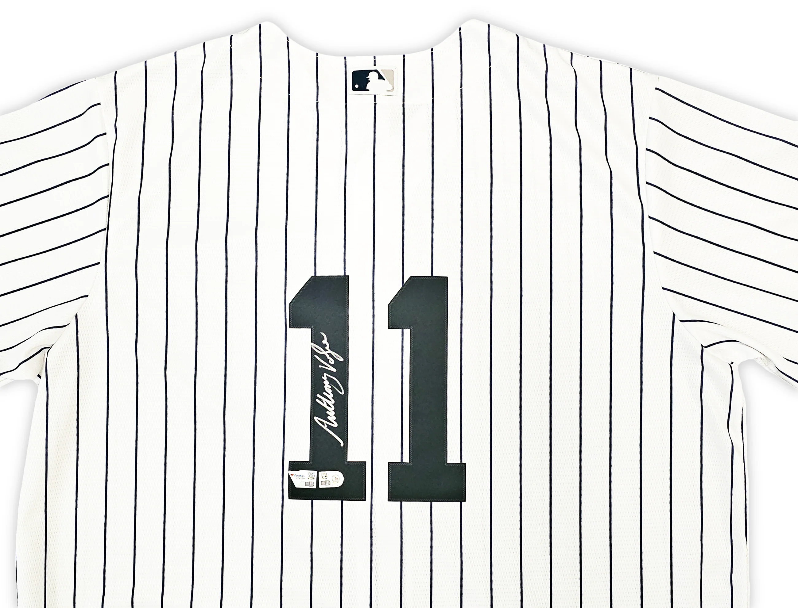 New York Yankees Anthony Volpe Autographed White Nike Jersey Size XL Fanatics Holo Stock #218757 - Image 3