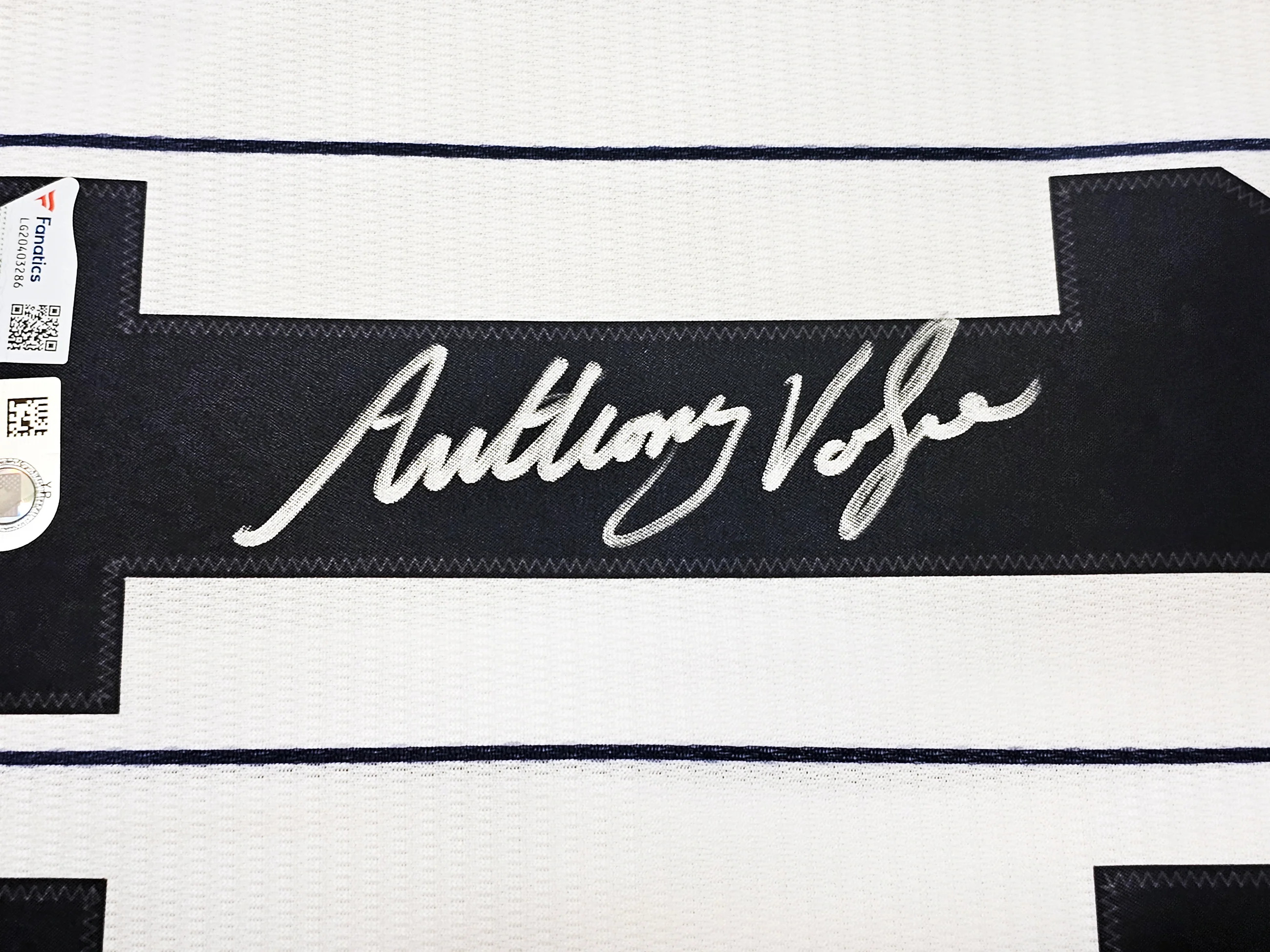 New York Yankees Anthony Volpe Autographed White Nike Jersey Size XL Fanatics Holo Stock #218757 - Image 4